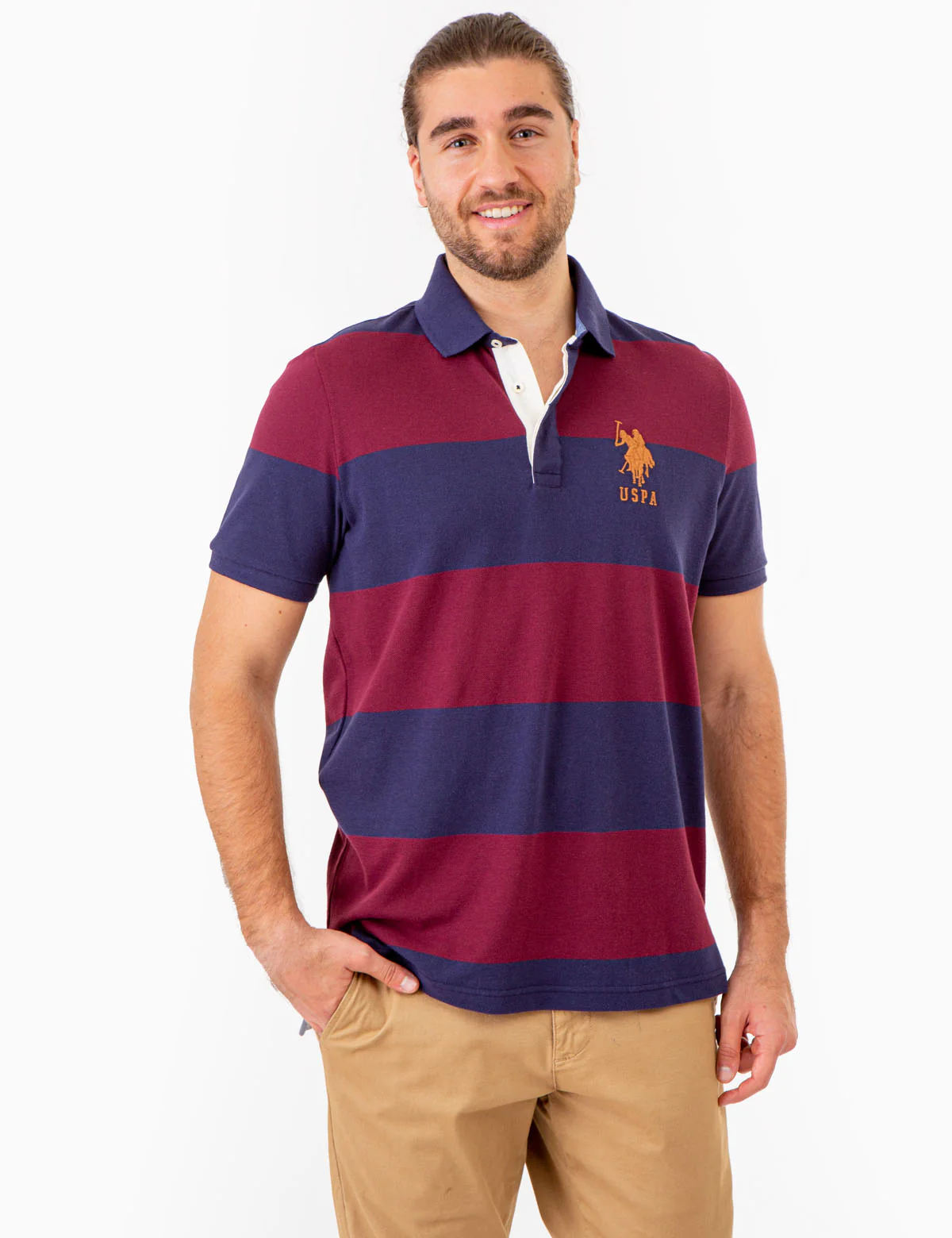 RUGBY STRIPE POLO SHIRT