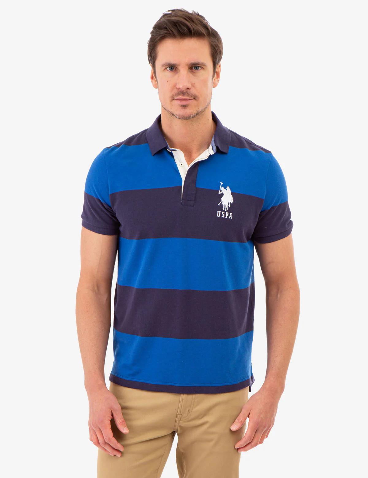 RUGBY STRIPE POLO SHIRT