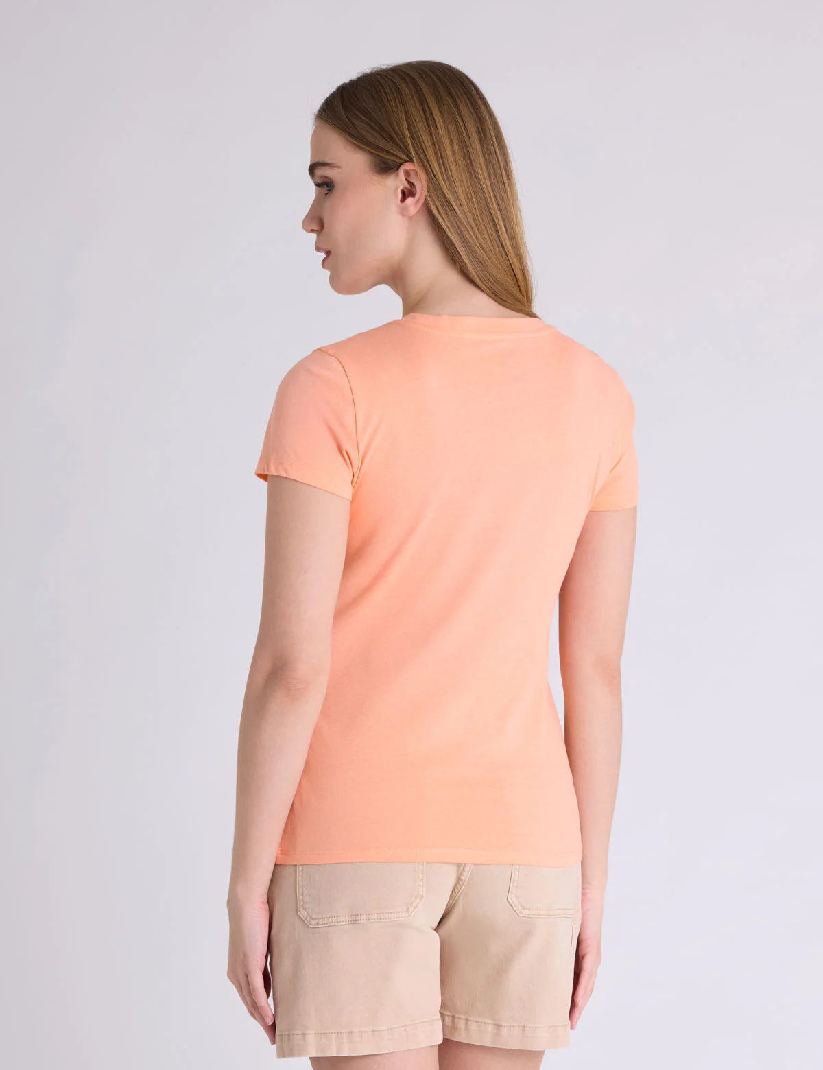 SATEEN LUREX SCRIPT SEMI SCOOP T-SHIRT - Image 4