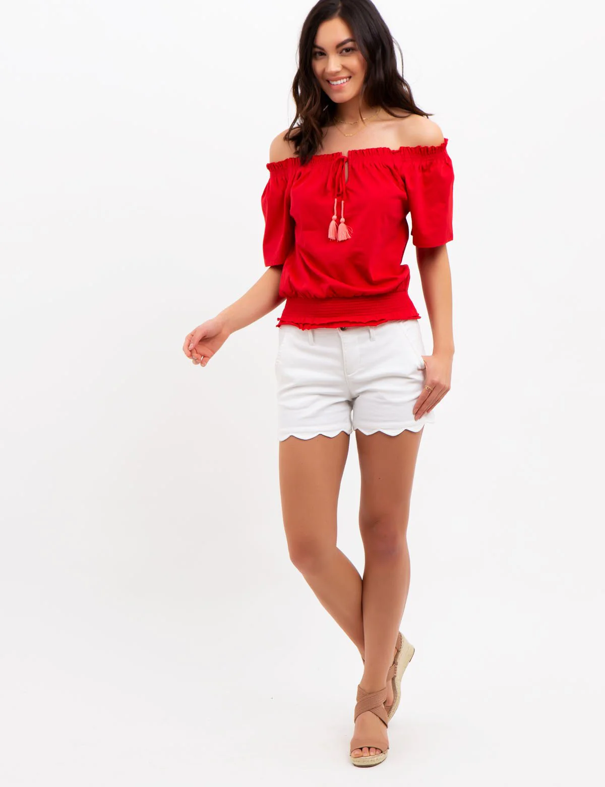 SCALLOPED HEM SHORTS - Image 14