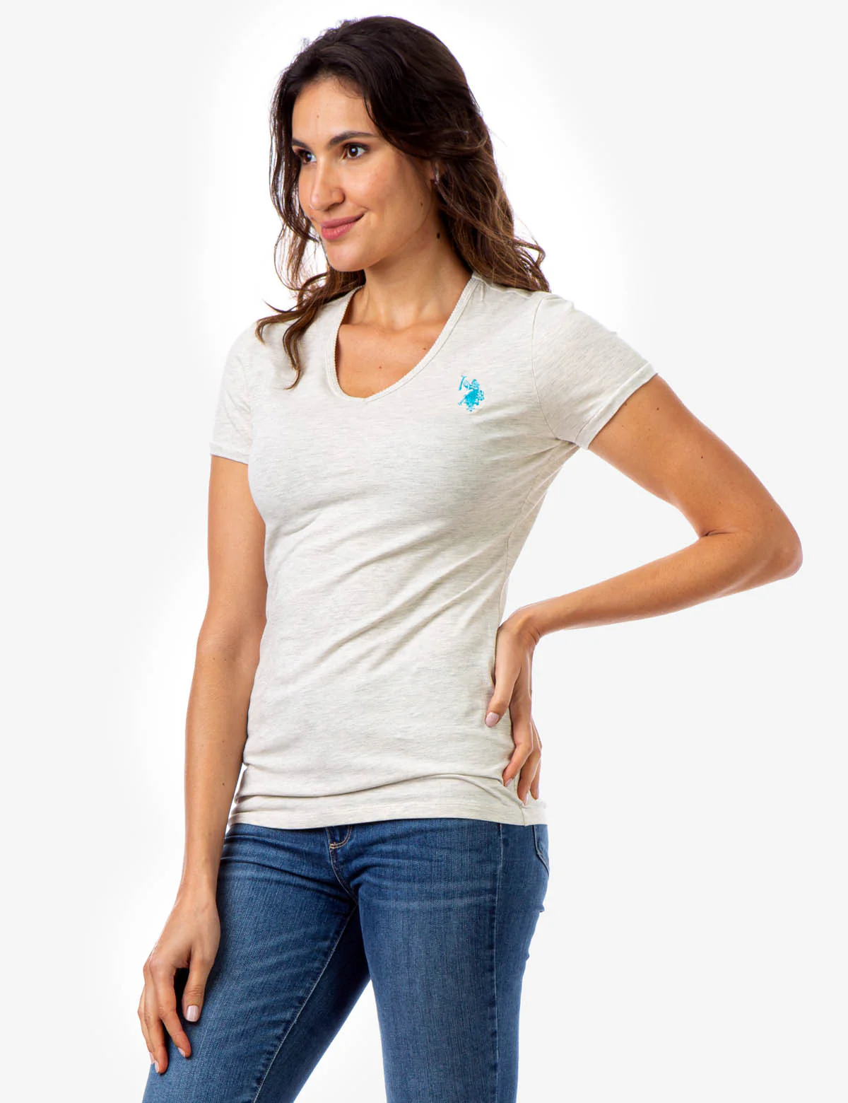 SCALLOP V-NECK T-SHIRT - Image 2