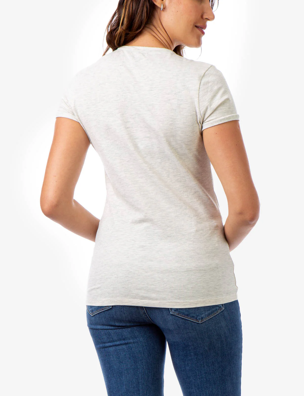 SCALLOP V-NECK T-SHIRT - Image 3