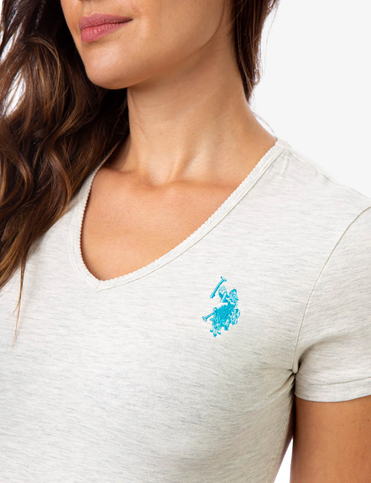 SCALLOP V-NECK T-SHIRT - Image 4
