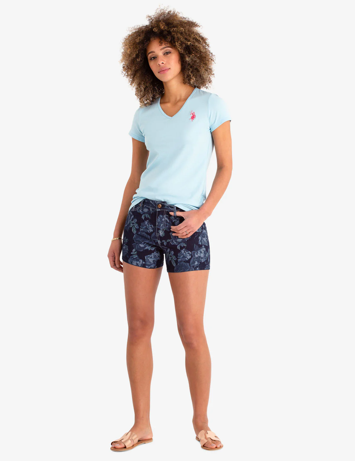 SCALLOP V-NECK T-SHIRT - Image 2
