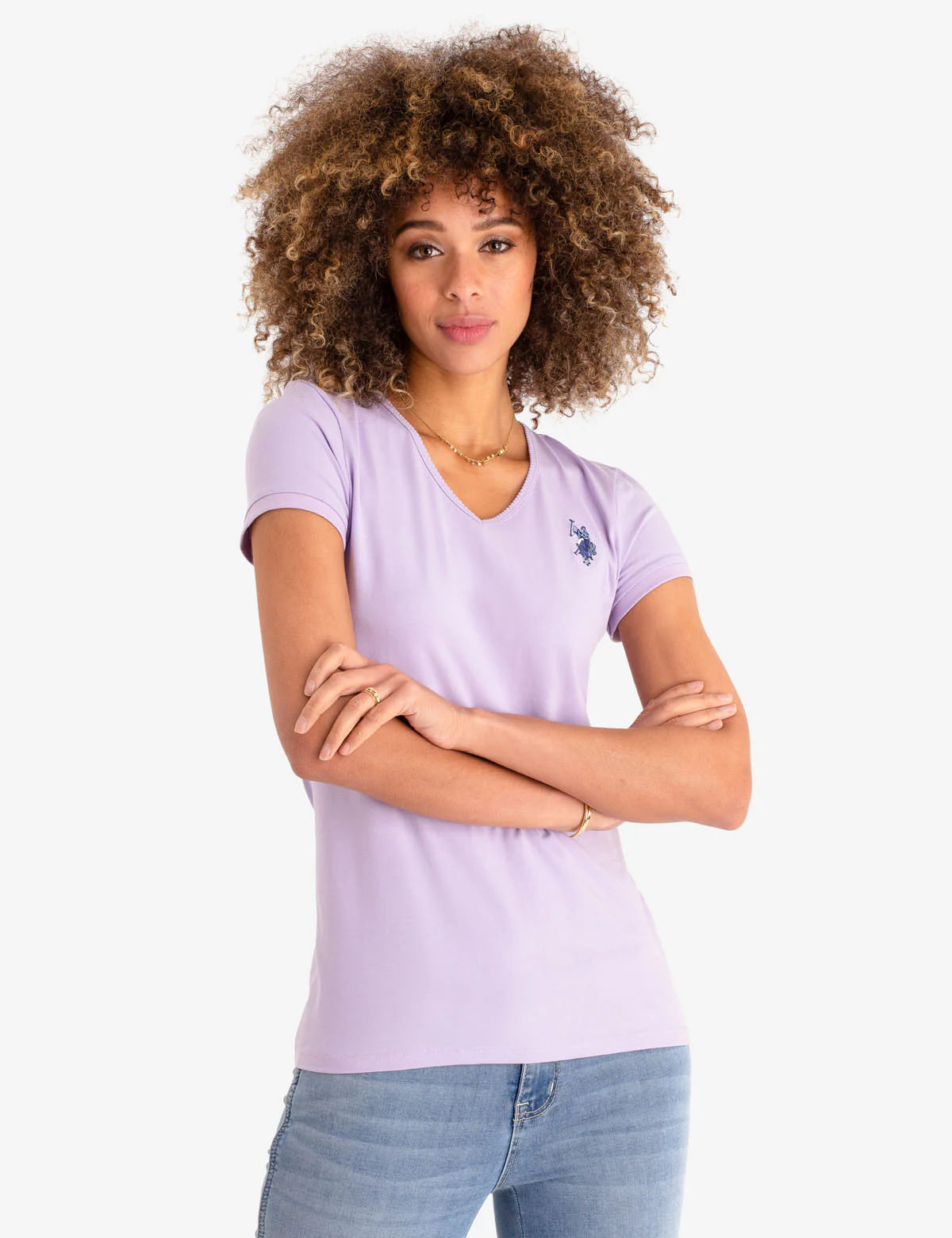 SCALLOP V-NECK T-SHIRT - Image 3