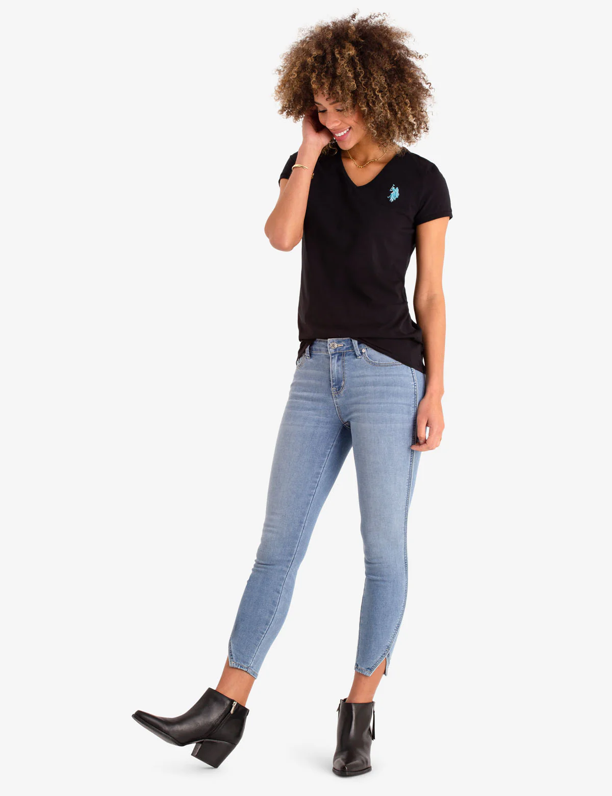SCALLOP V-NECK T-SHIRT - Image 7