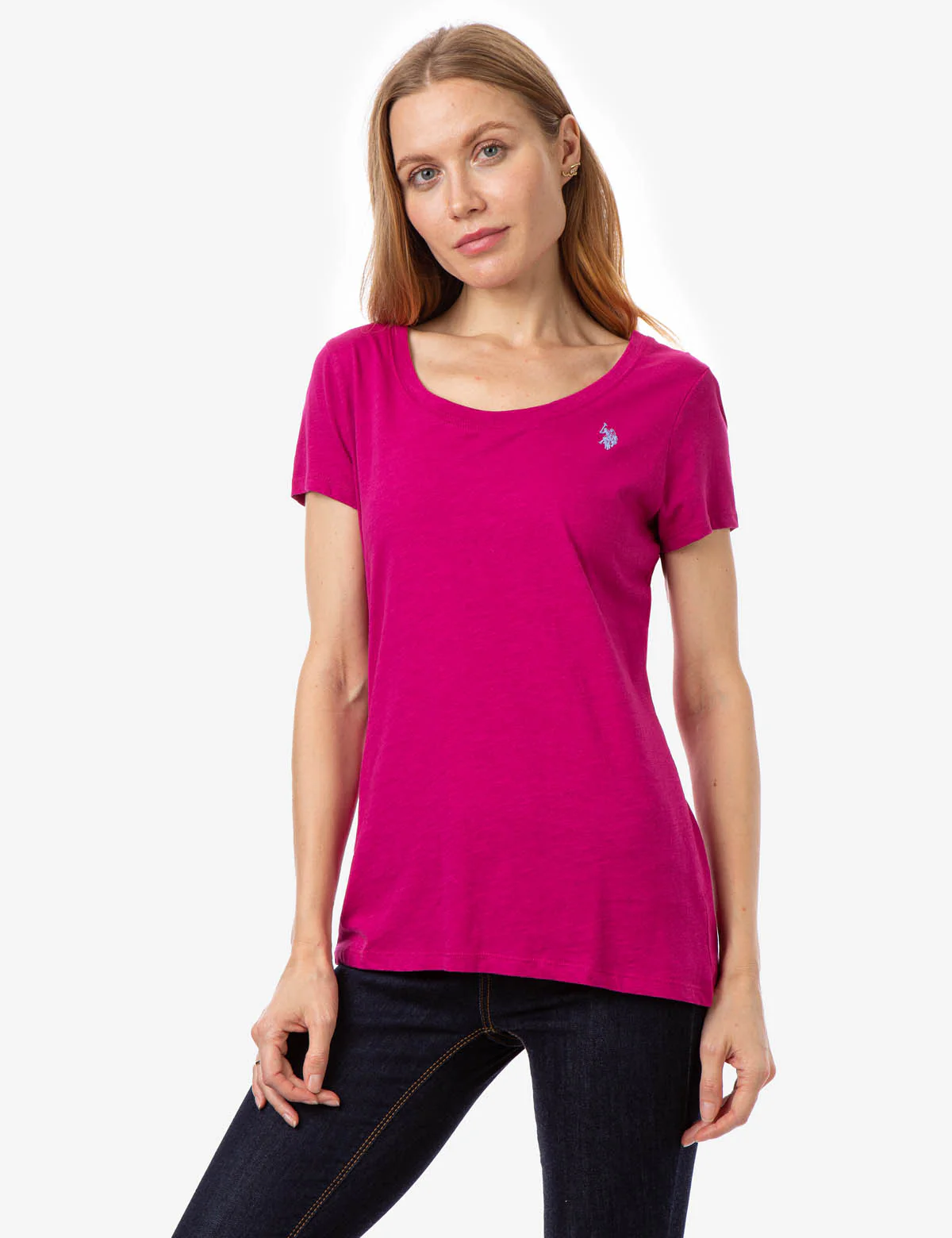 SCOOP NECK T-SHIRT