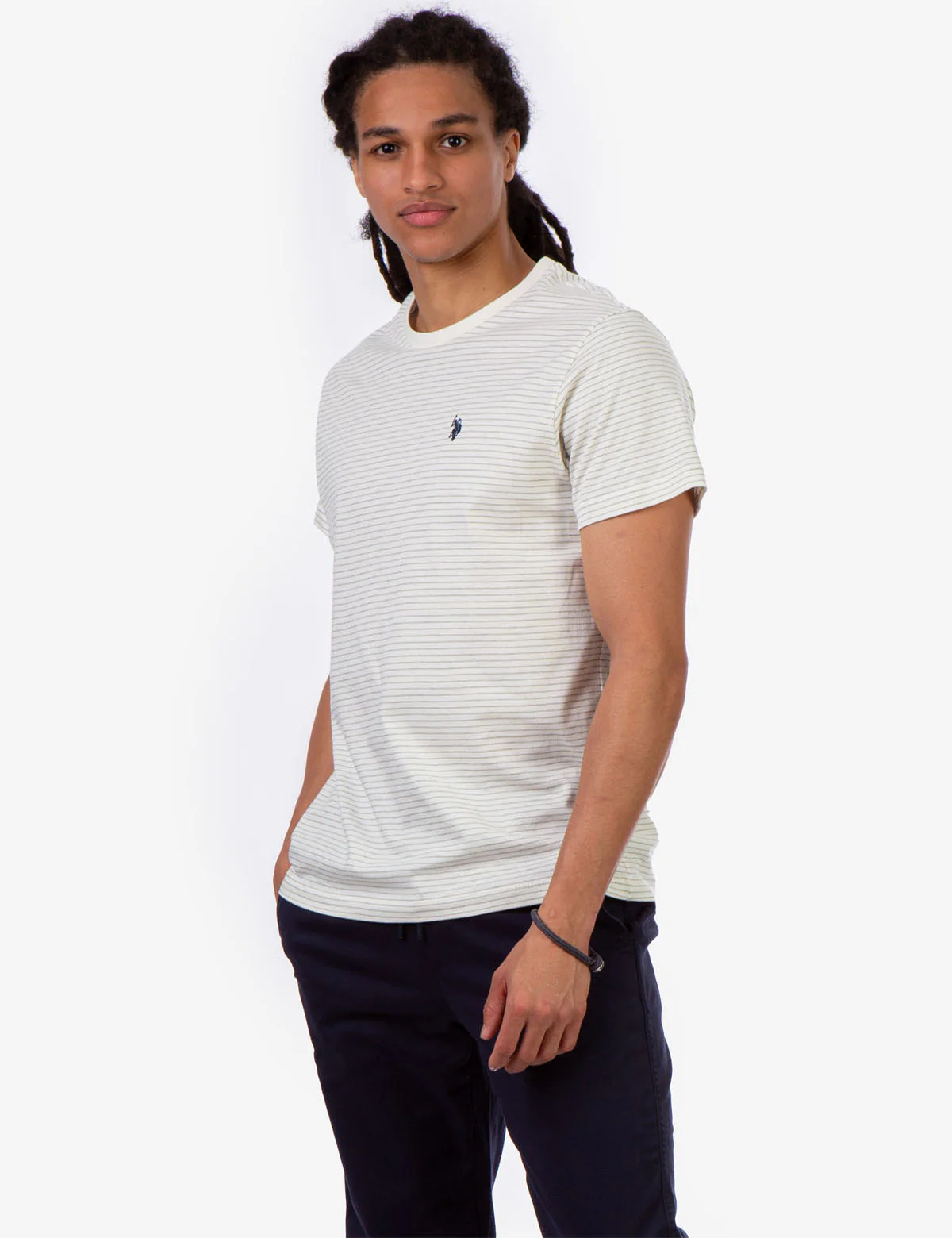 STRIPE SHADOW CREW NECK T-SHIRT - Image 12