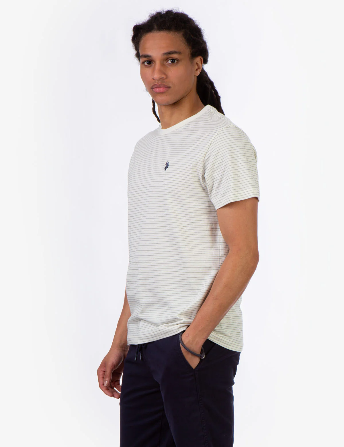 STRIPE SHADOW CREW NECK T-SHIRT - Image 14