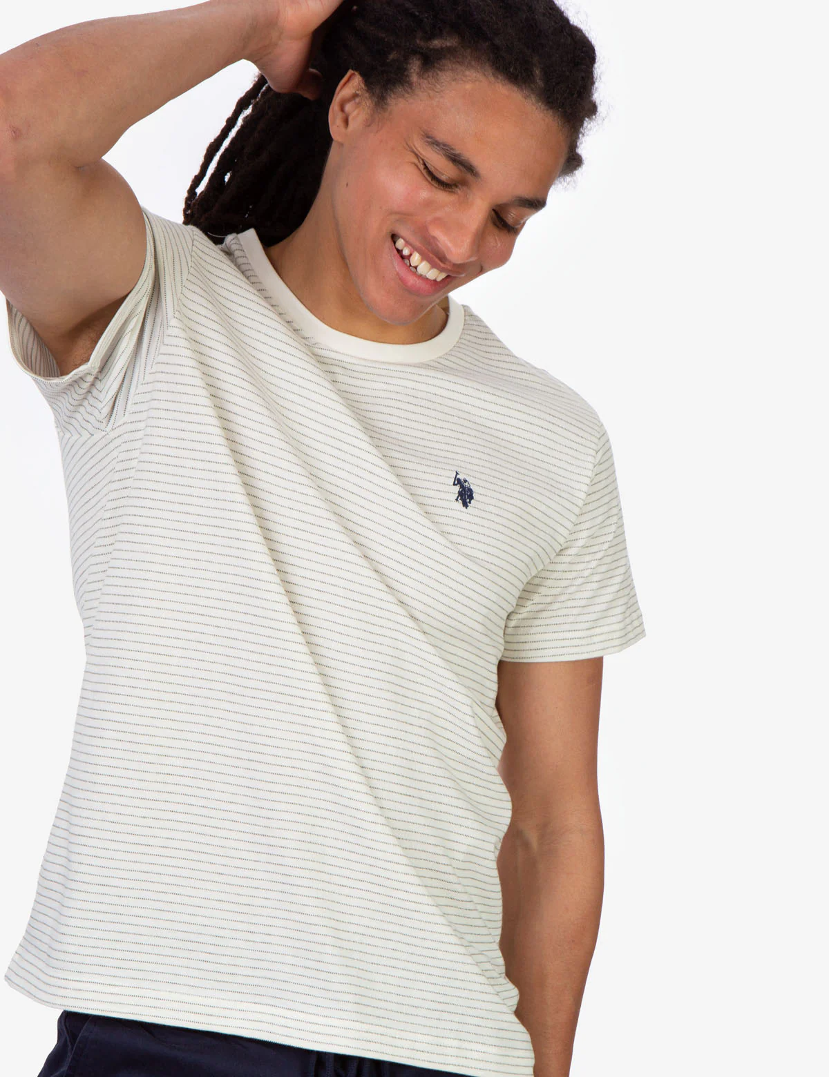 STRIPE SHADOW CREW NECK T-SHIRT - Image 16