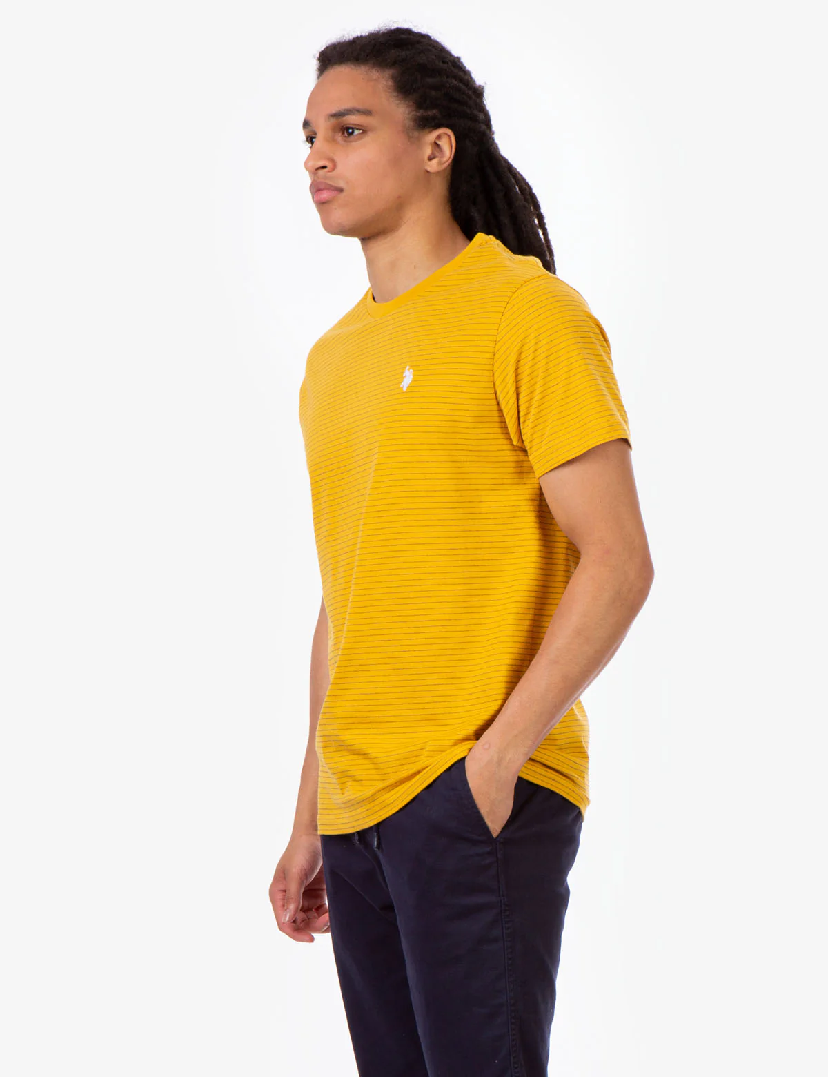 STRIPE SHADOW CREW NECK T-SHIRT - Image 3