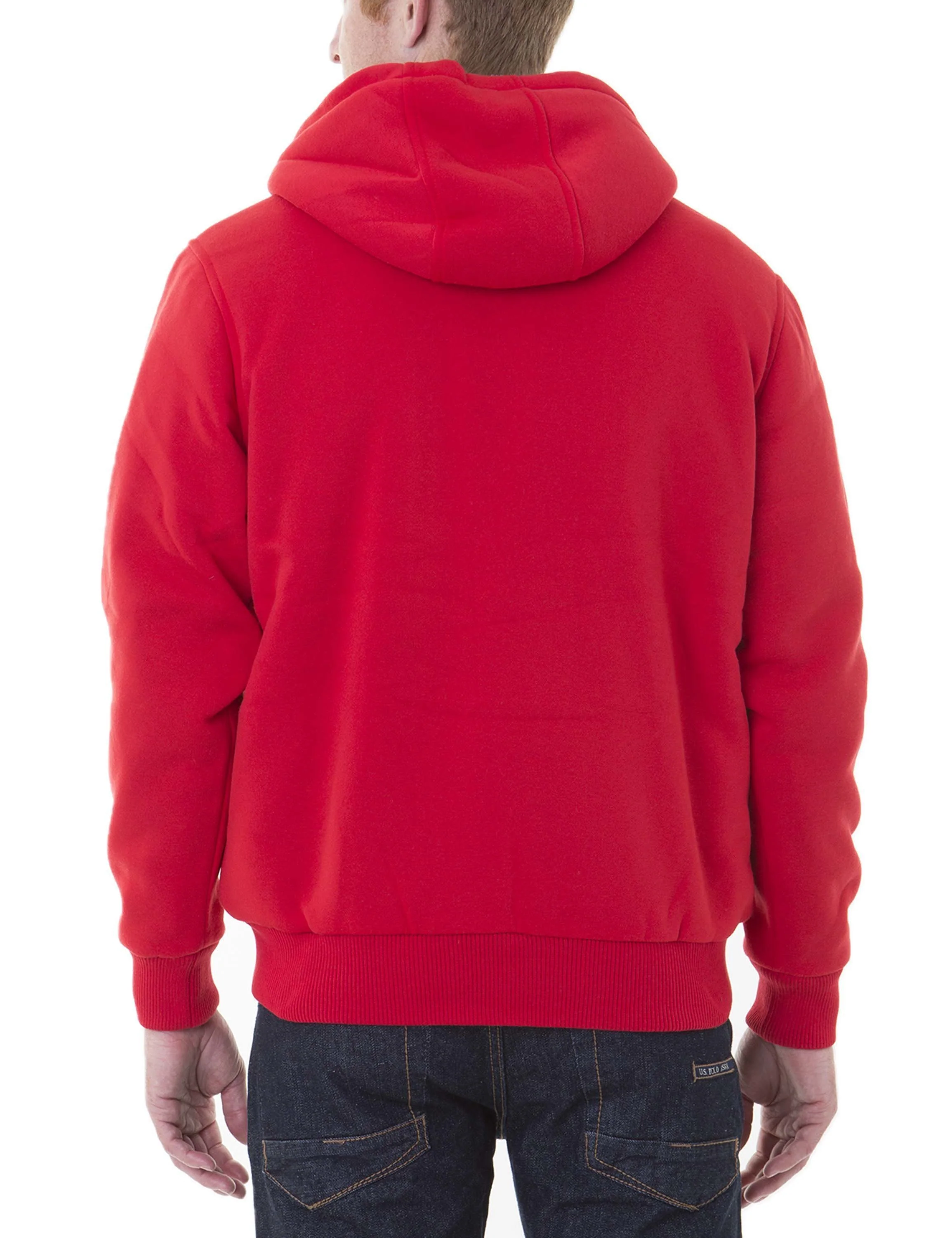 Sherpa Lined FLEECE FULL ZIP HOODIE - Image 4