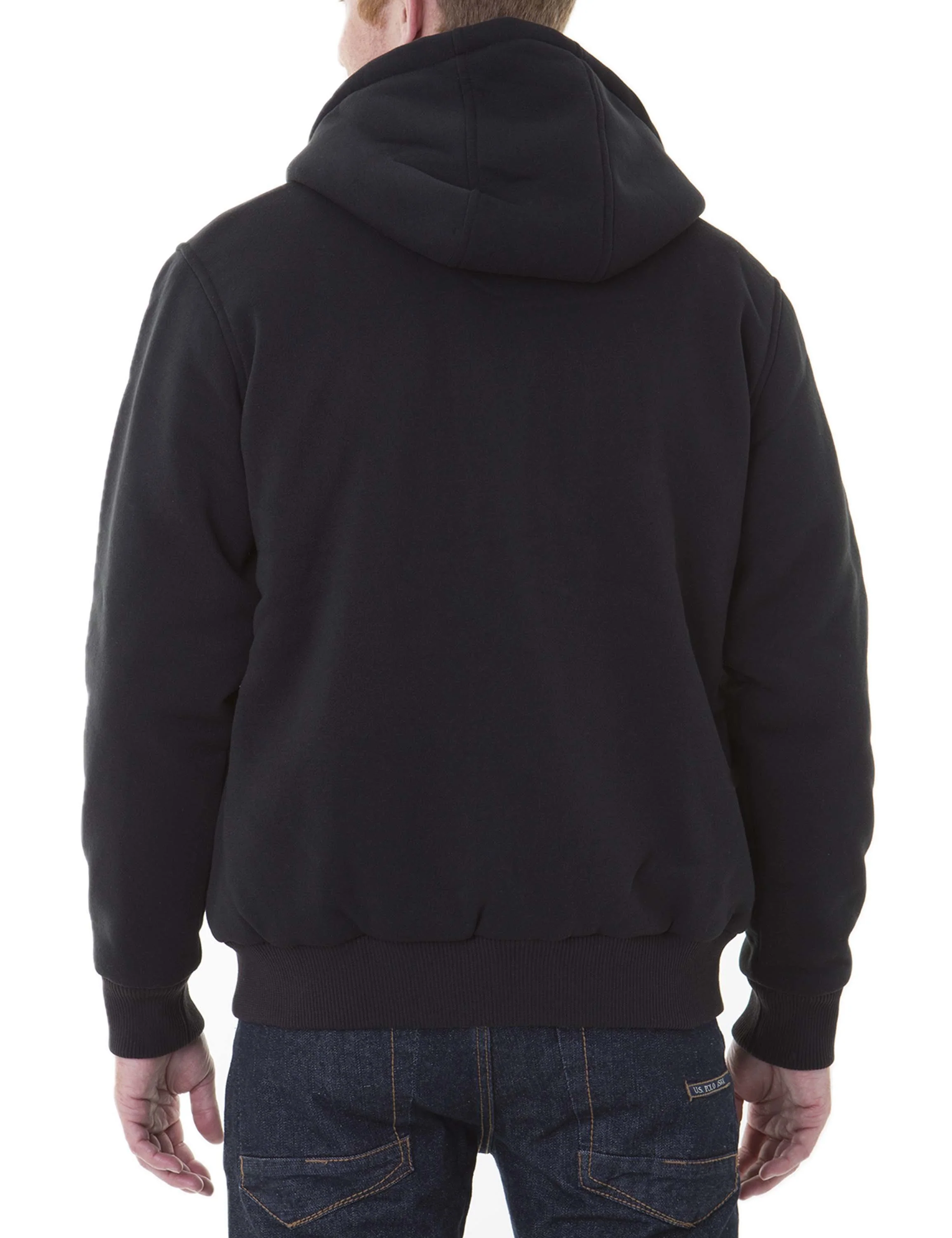 Sherpa Lined FLEECE FULL ZIP HOODIE - Image 7