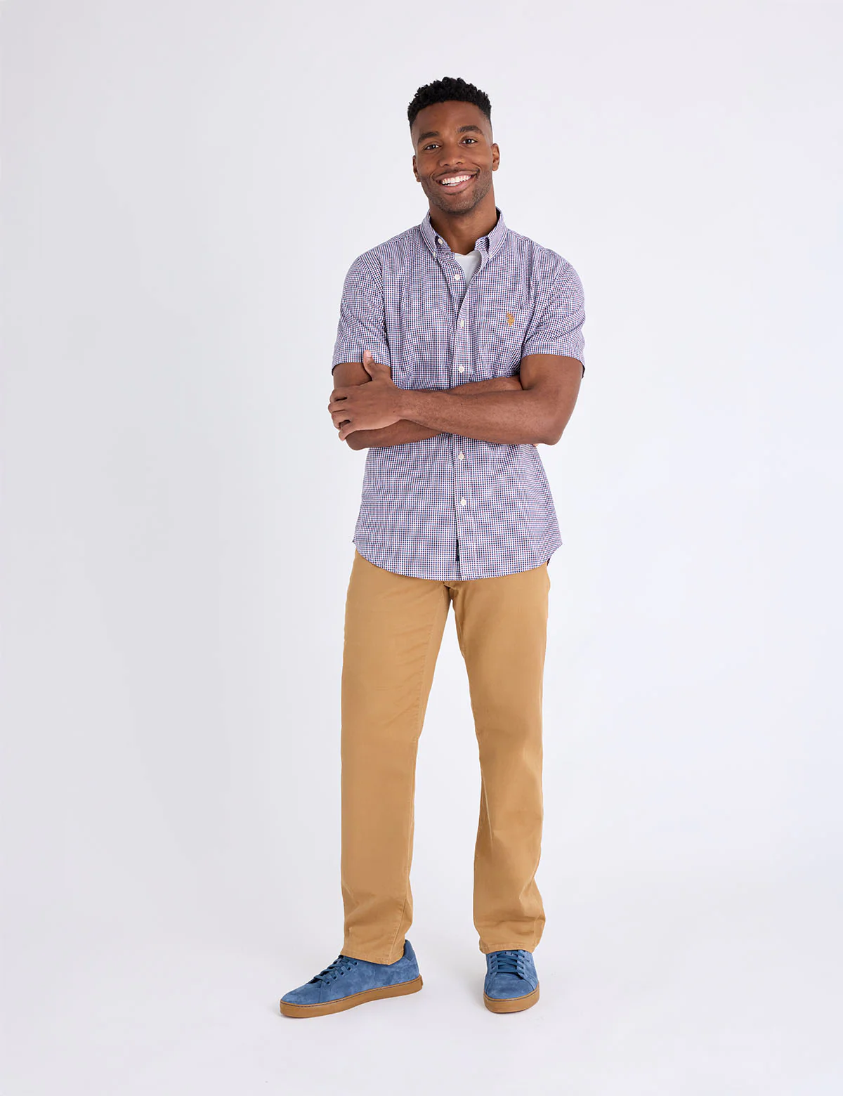 SHORT SLEEVE BOX PLAID MADRAS SHIRT - Image 3