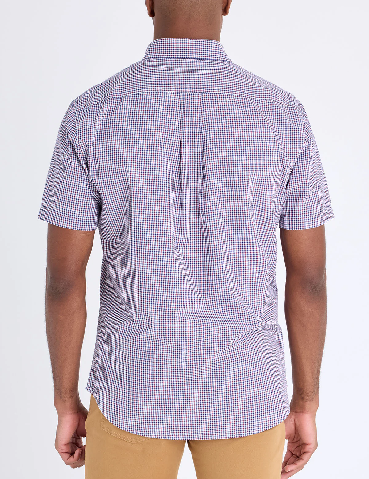 SHORT SLEEVE BOX PLAID MADRAS SHIRT - Image 4
