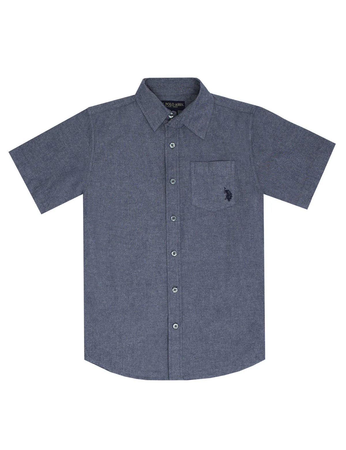 BOYS SHORT SLEEVE CHAMBRAY SHIRT - Image 6