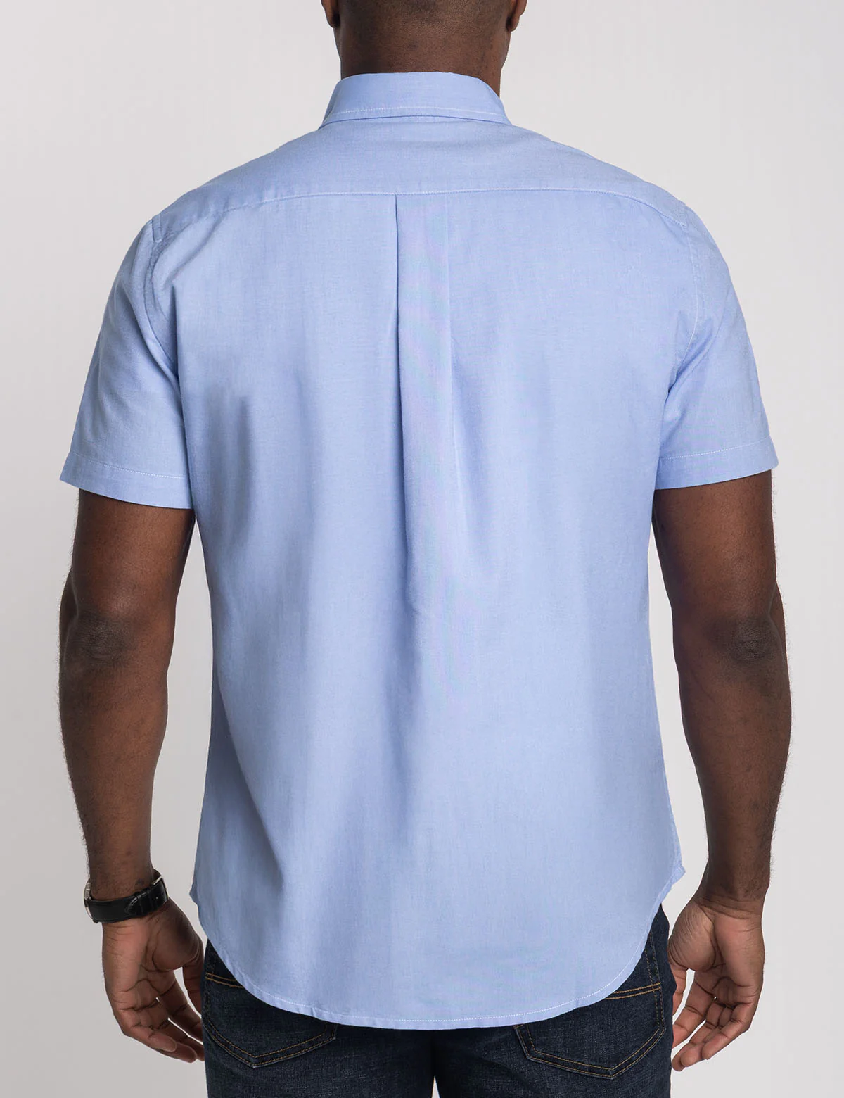 SHORT SLEEVE COLOR BLOCK CHEST STRIPE SHIRT - Image 5