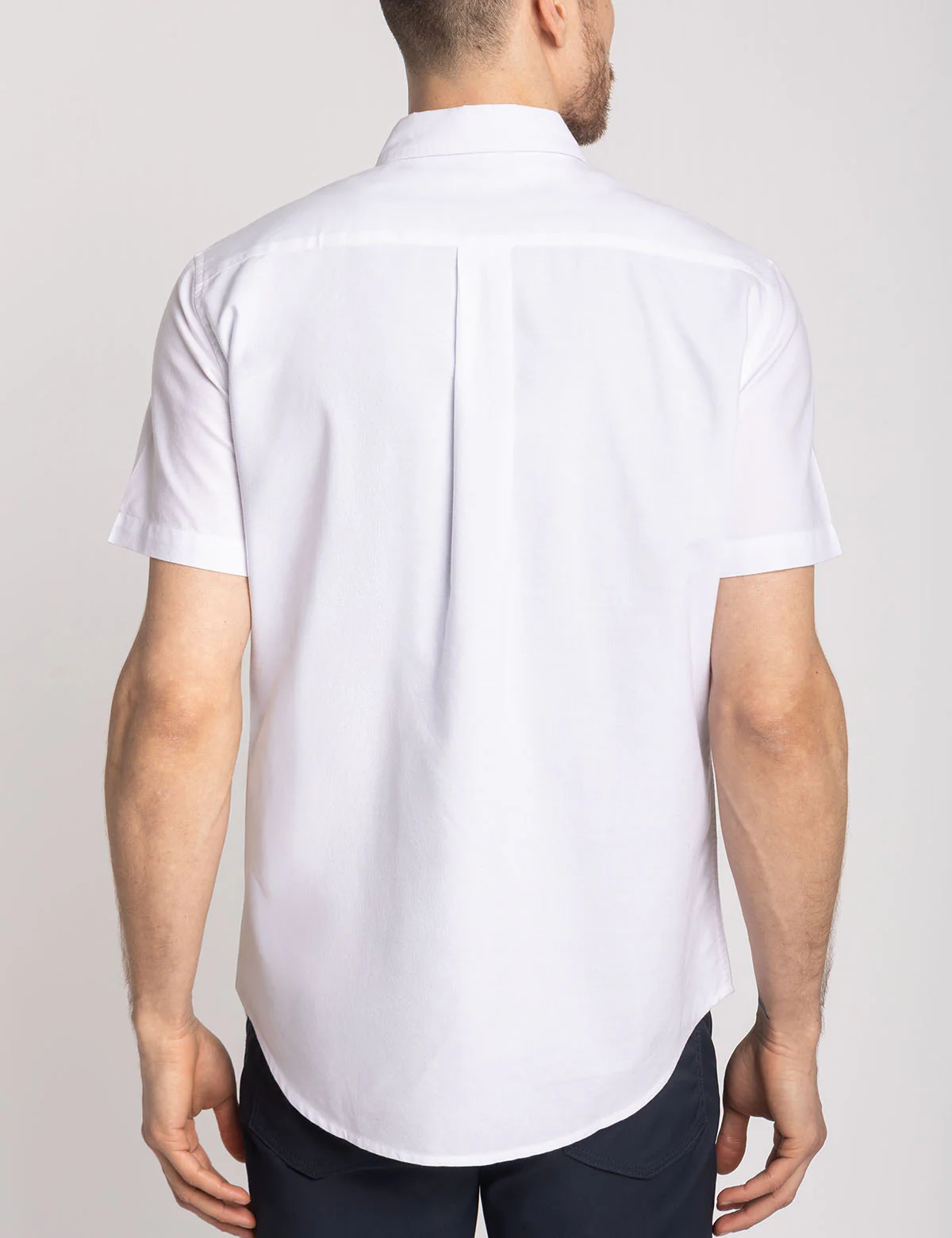 SHORT SLEEVE DOUBLE SASH OXFORD SHIRT - Image 4