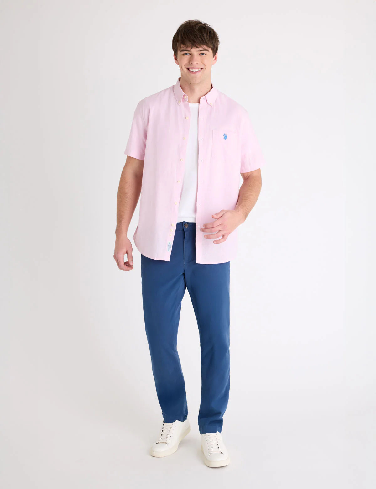 SHORT SLEEVE LINEN BLEND POCKET SHIRT - Image 3