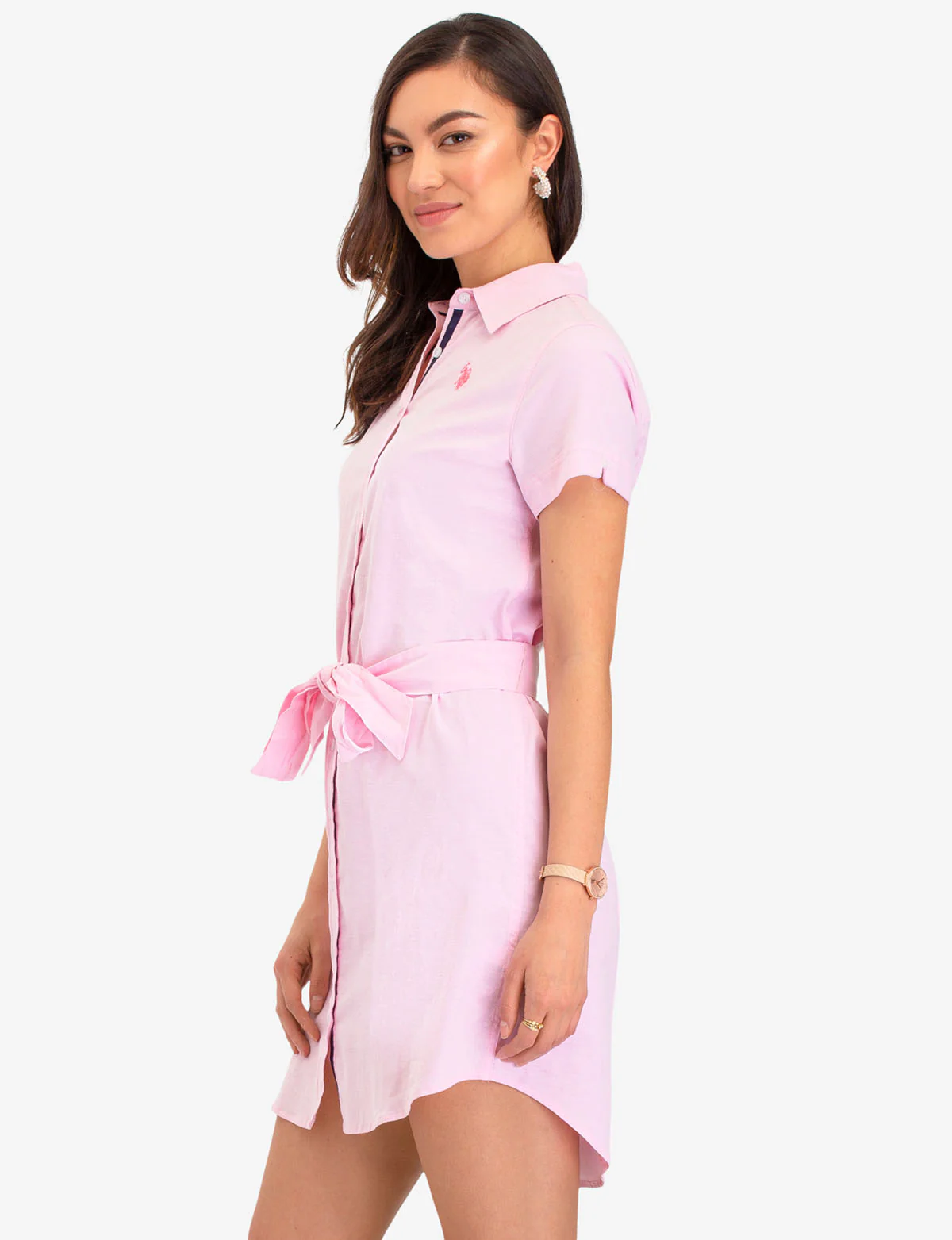 SHORT SLEEVE OXFORD DRESS - Image 2