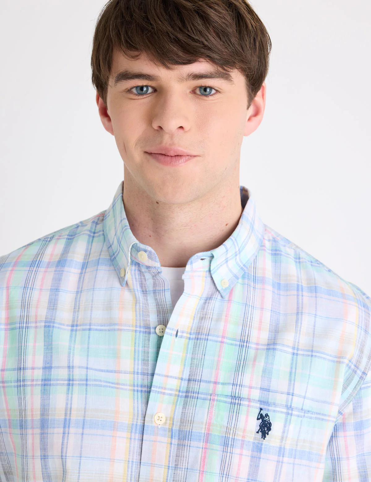 SHORT SLEEVE PLAID POPLIN SHIRT - Image 3