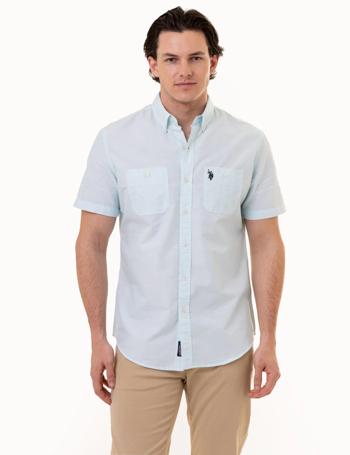 SHORT SLEEVE SLUB WOVEN SHIRT - Image 6