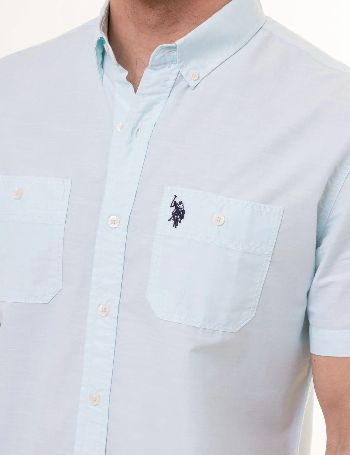 SHORT SLEEVE SLUB WOVEN SHIRT - Image 9