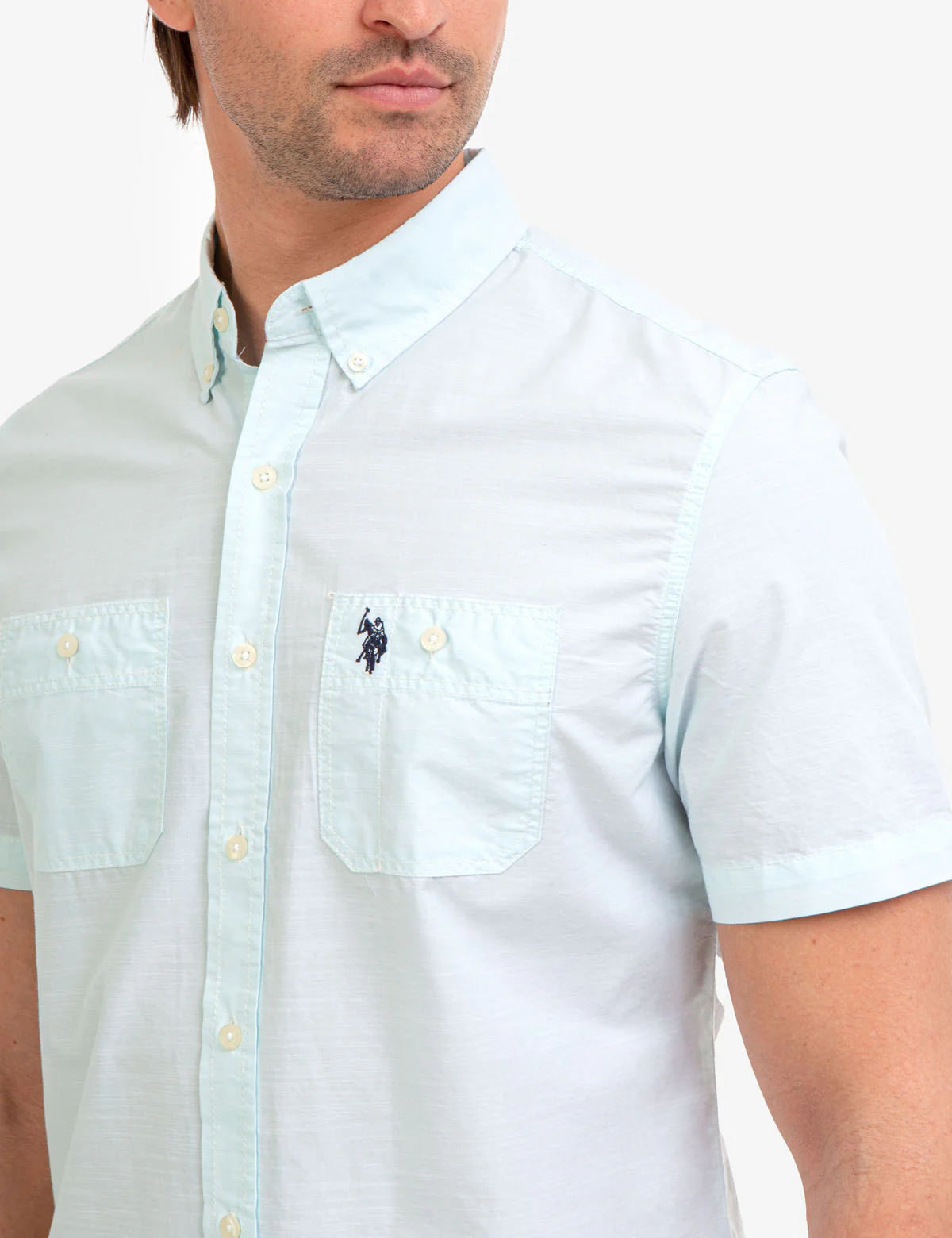 SHORT SLEEVE SLUB WOVEN SHIRT - Image 7