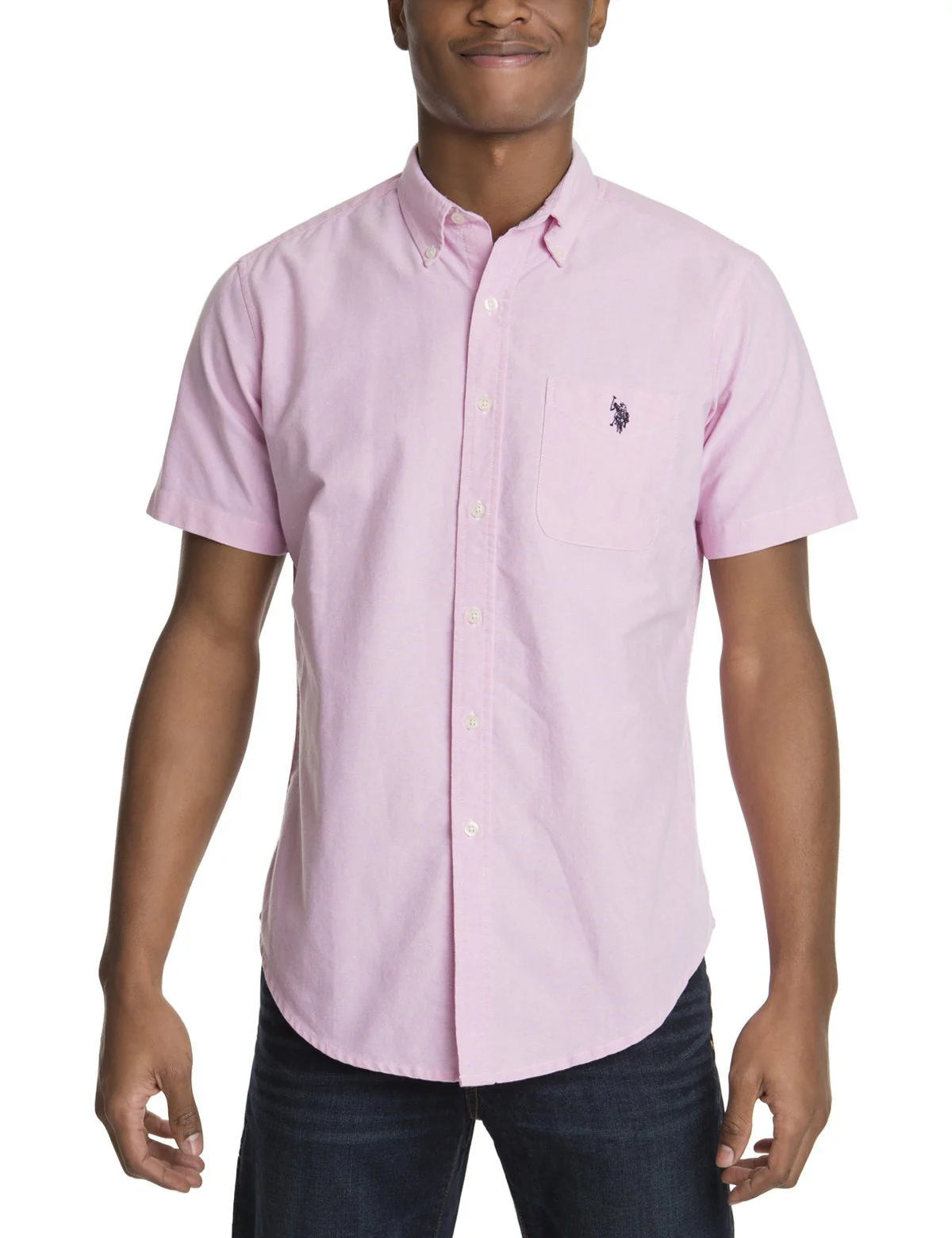 SHORT SLEEVE SOLID OXFORD