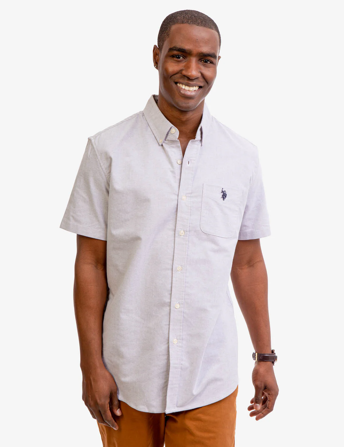 SHORT SLEEVE STRETCH OXFORD SHIRT - Image 14
