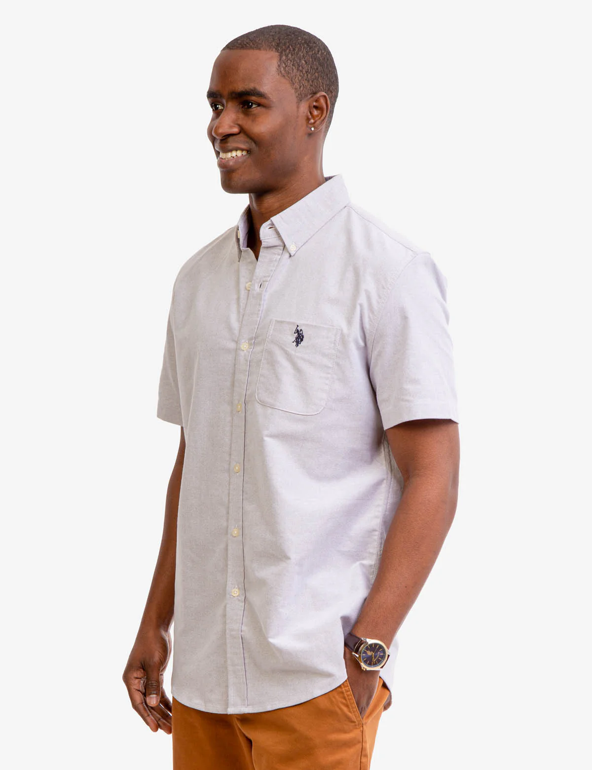 SHORT SLEEVE STRETCH OXFORD SHIRT - Image 16