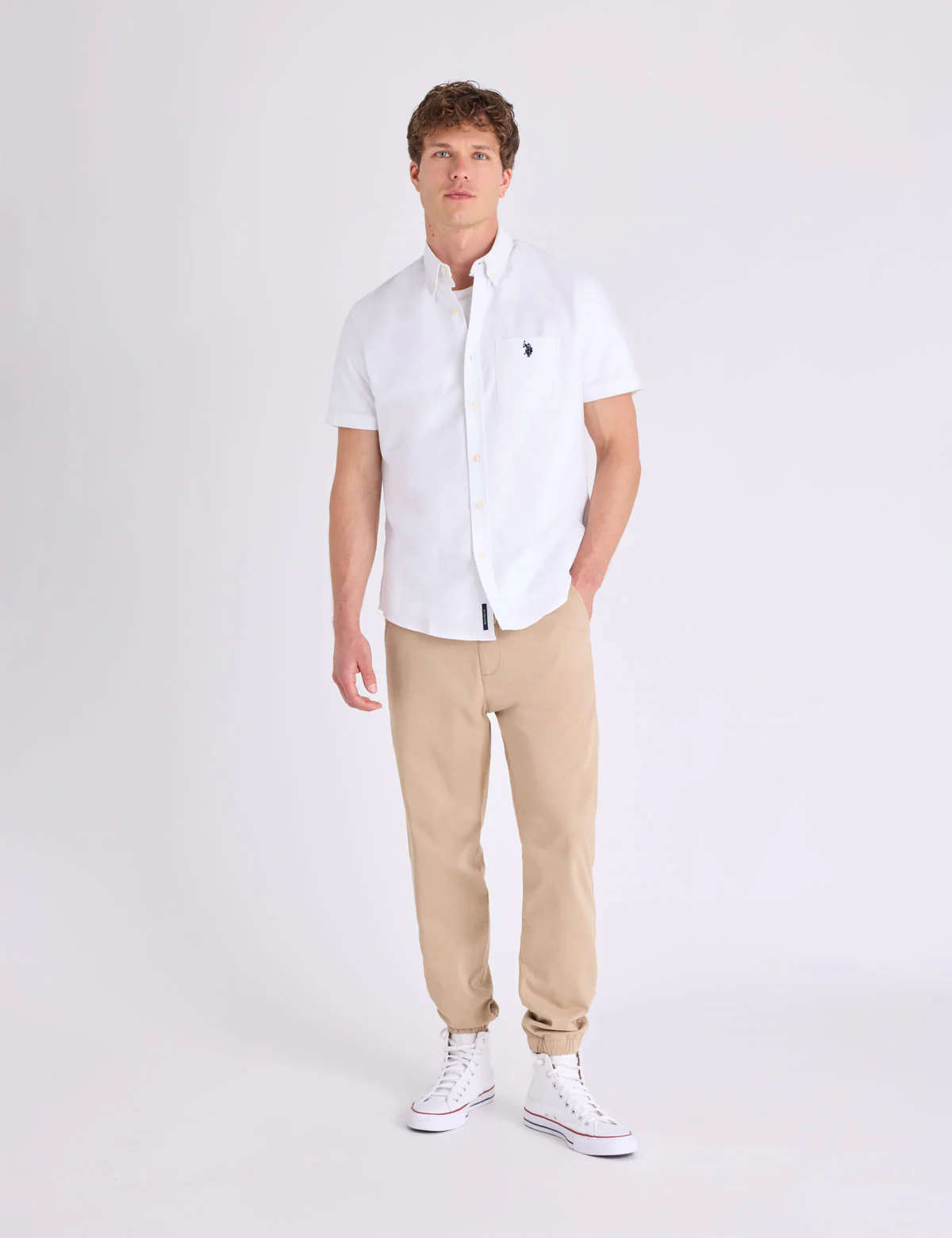 SHORT SLEEVE STRETCH OXFORD SHIRT - Image 4
