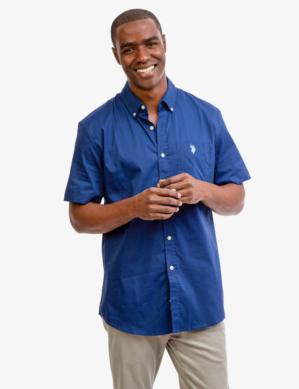 SHORT SLEEVE STRETCH POPLIN SHIRT - Image 10