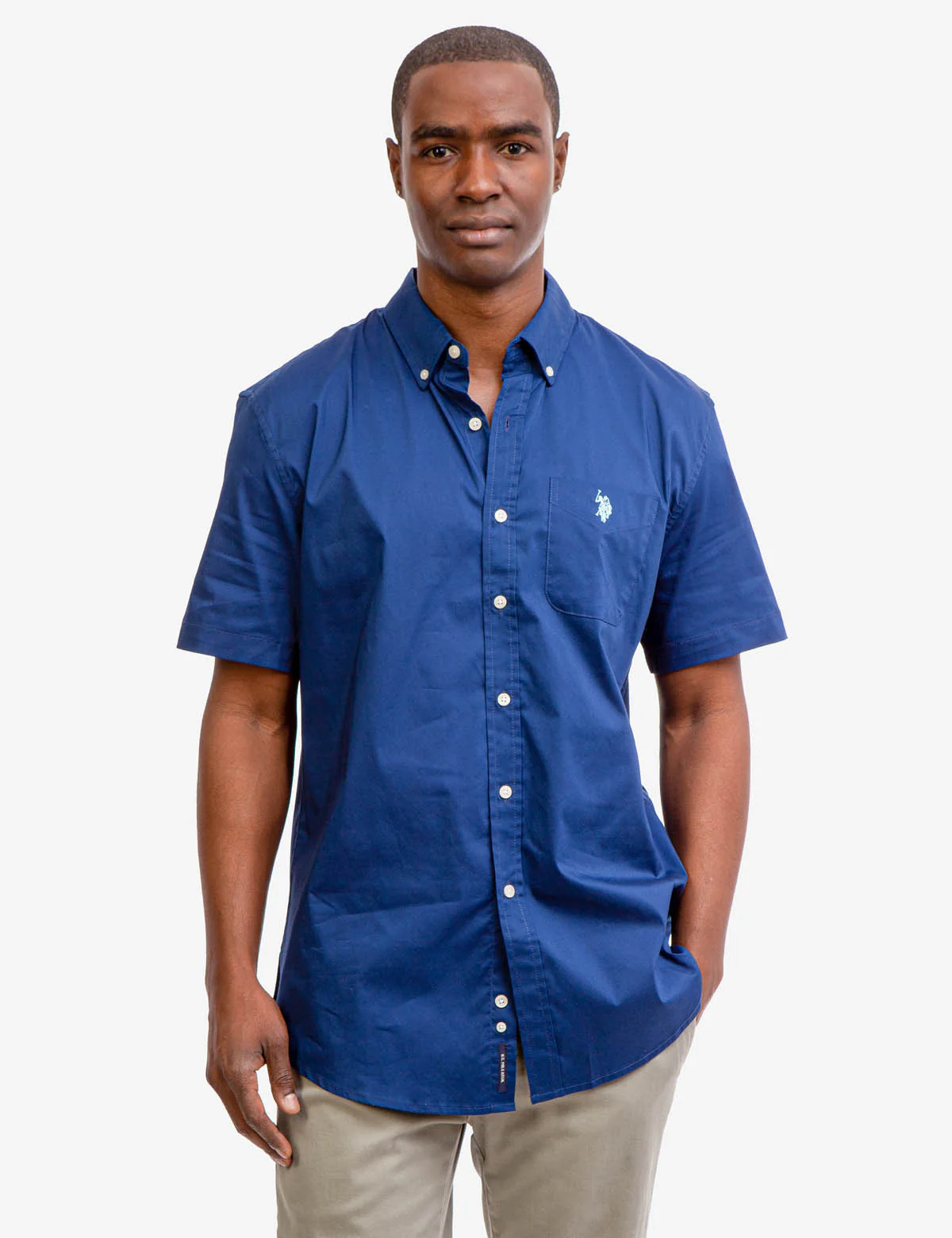 SHORT SLEEVE STRETCH POPLIN SHIRT - Image 11