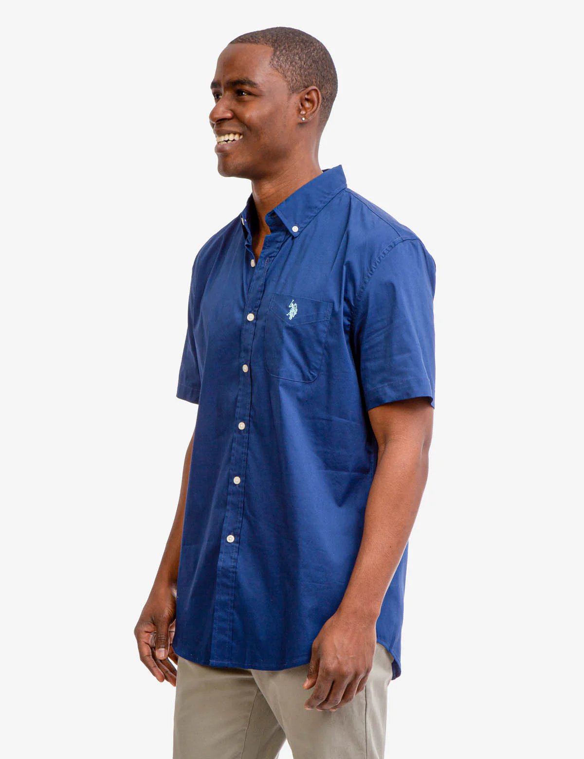 SHORT SLEEVE STRETCH POPLIN SHIRT - Image 13