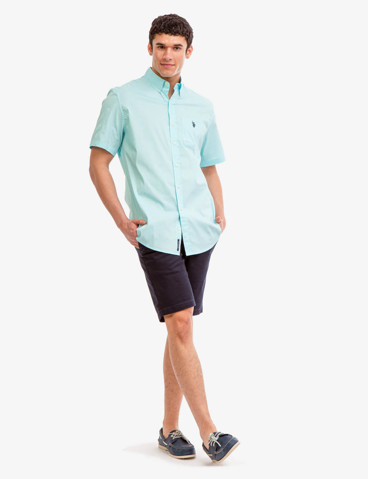 SHORT SLEEVE STRETCH POPLIN SHIRT - Image 17