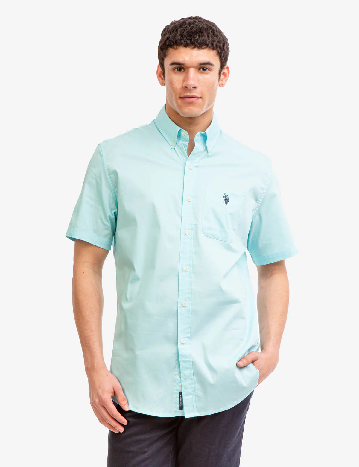 SHORT SLEEVE STRETCH POPLIN SHIRT - Image 18