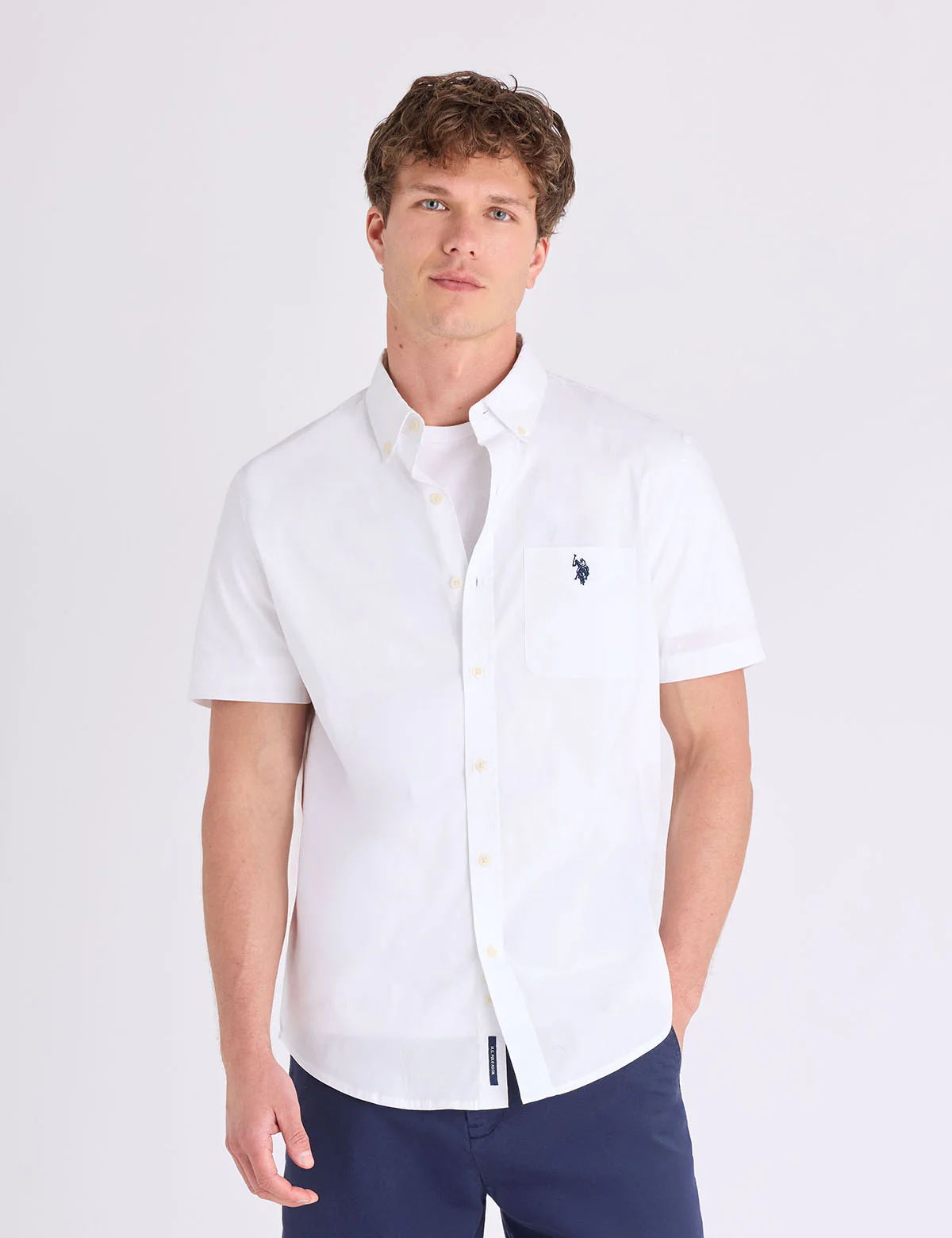 SHORT SLEEVE STRETCH POPLIN SHIRT - Image 4