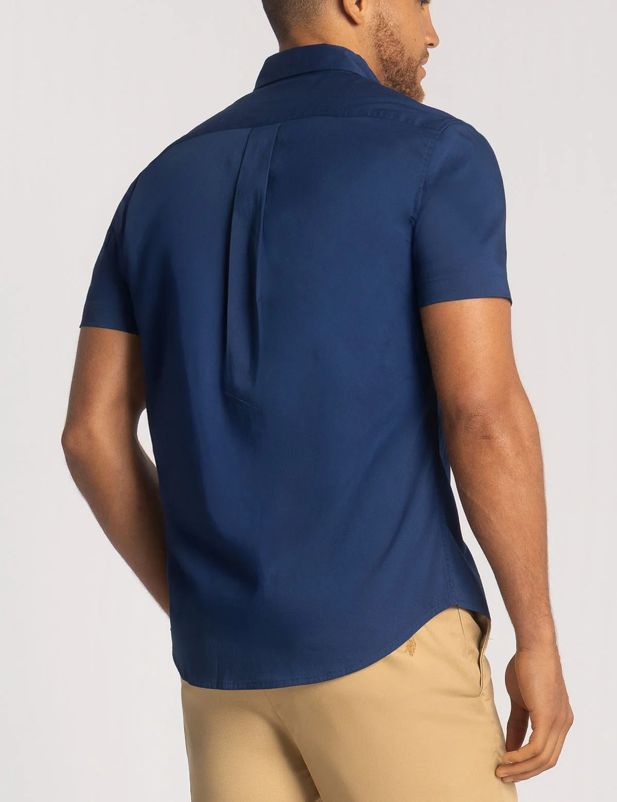 SHORT SLEEVE STRETCH POPLIN SHIRT - Image 9