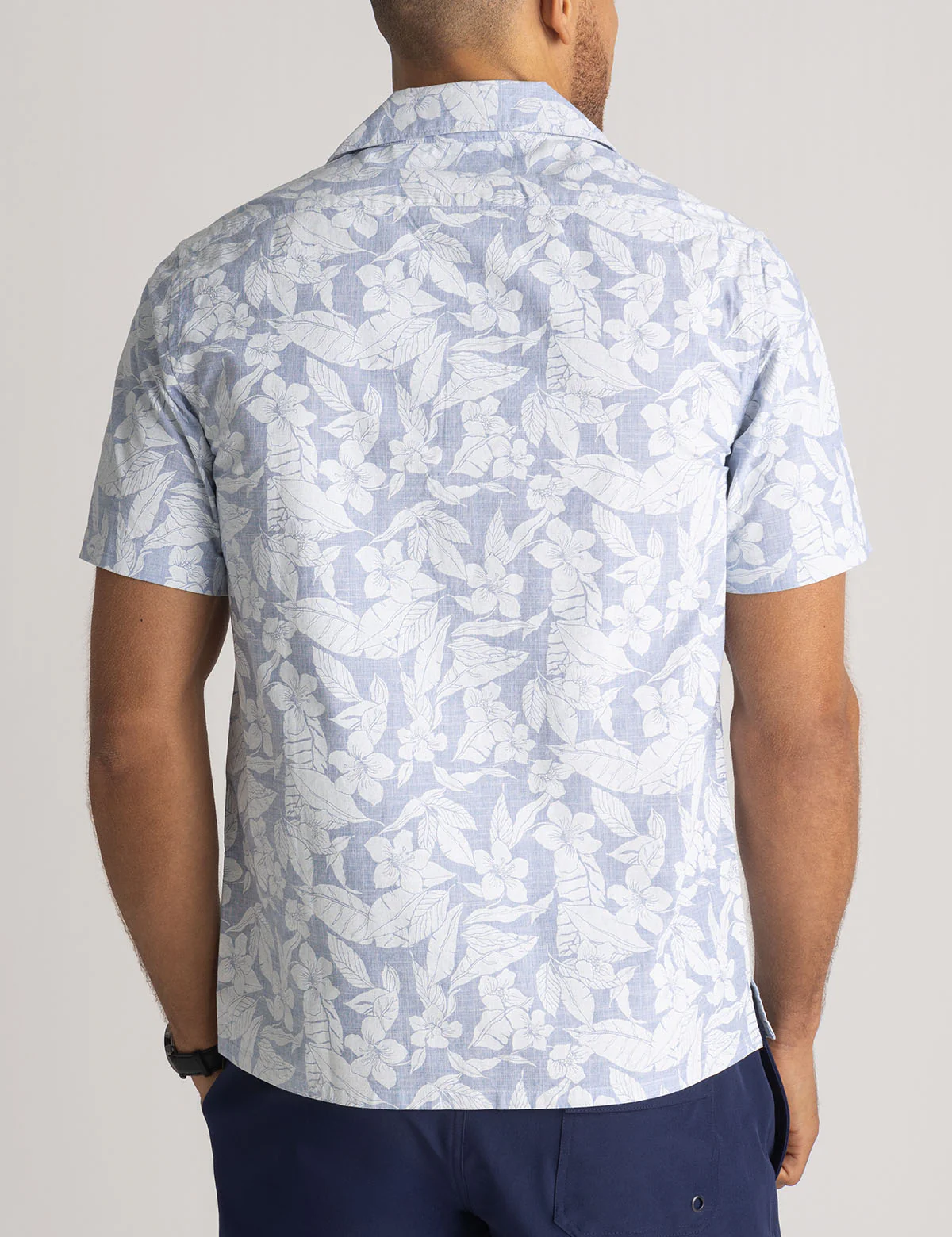 SHORT SLEEVE TROPICAL PRINT CAMP SHIRT - Image 5