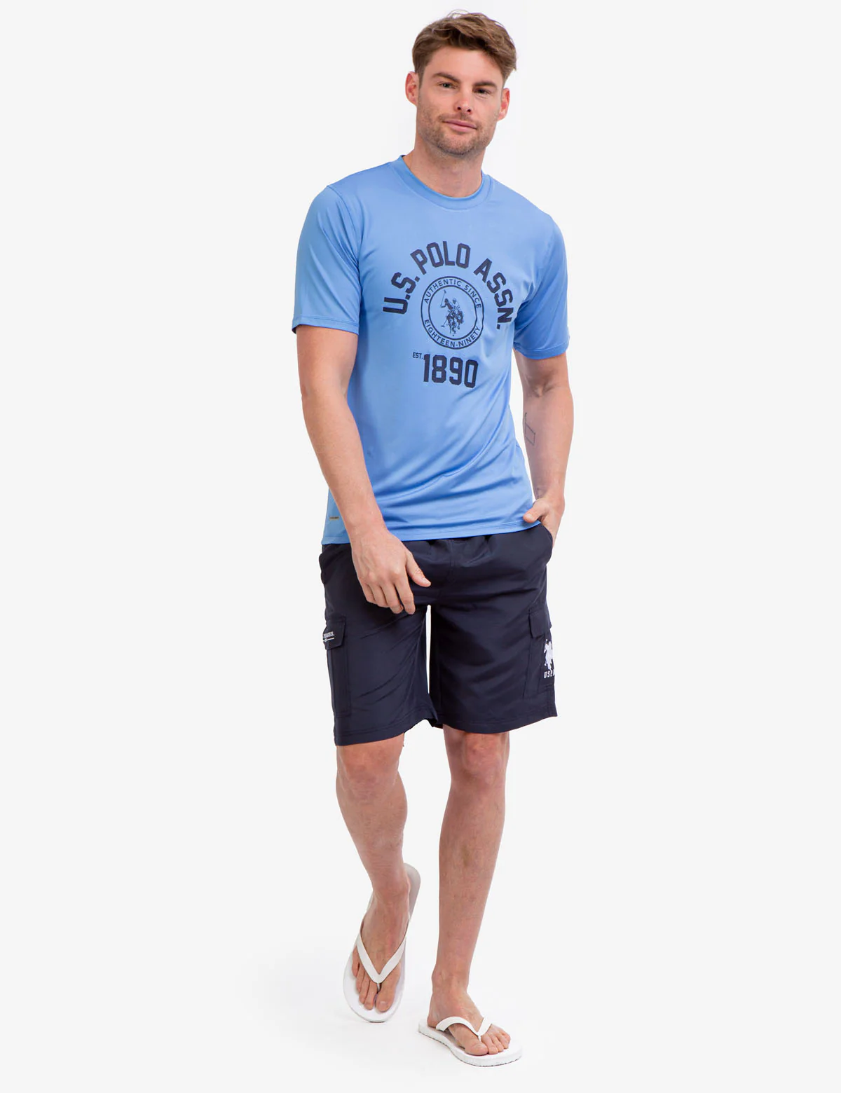 SHORT SLEEVE USPA ARCHED LOGO UV TOP - Image 6