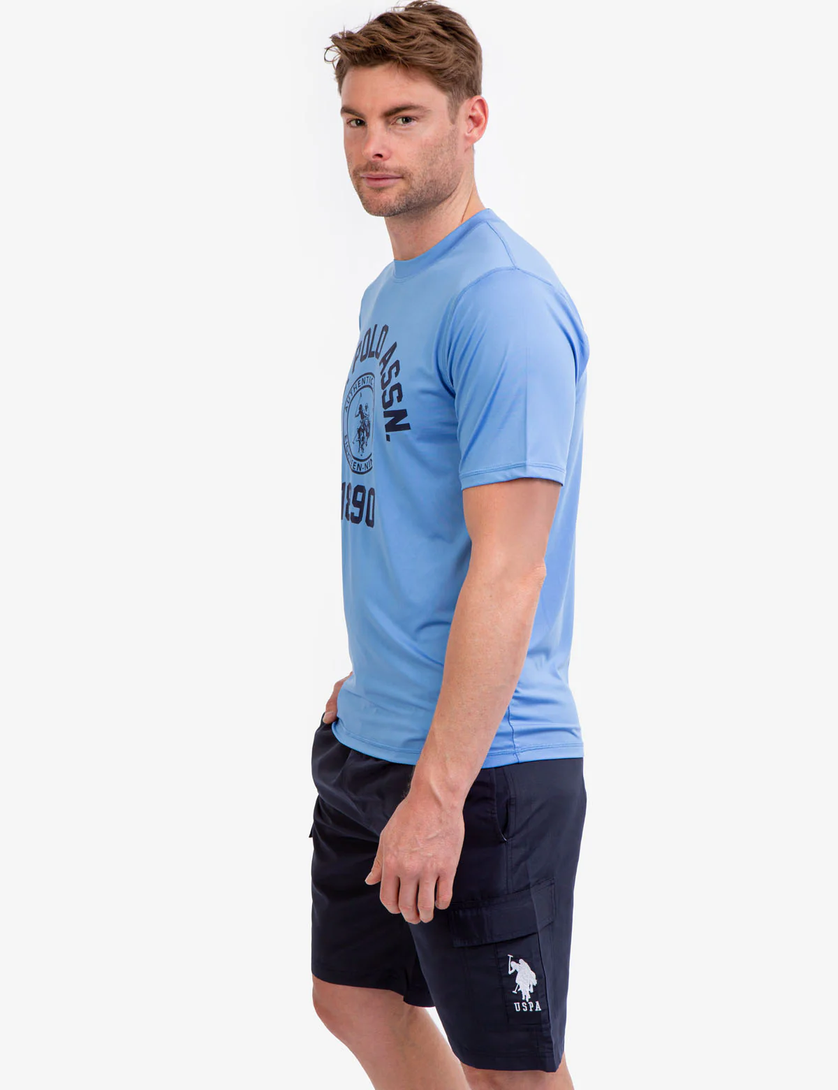 SHORT SLEEVE USPA ARCHED LOGO UV TOP - Image 8