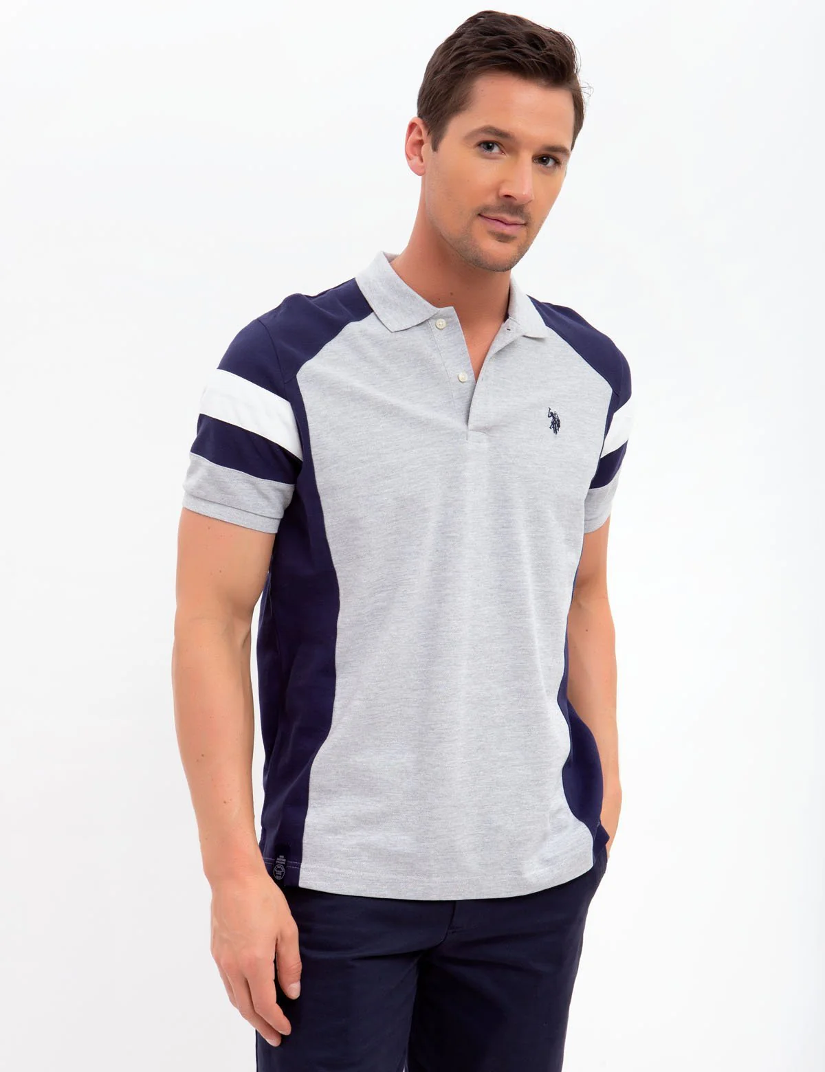 SHOULDER COLORBLOCK POLO SHIRT - Image 6