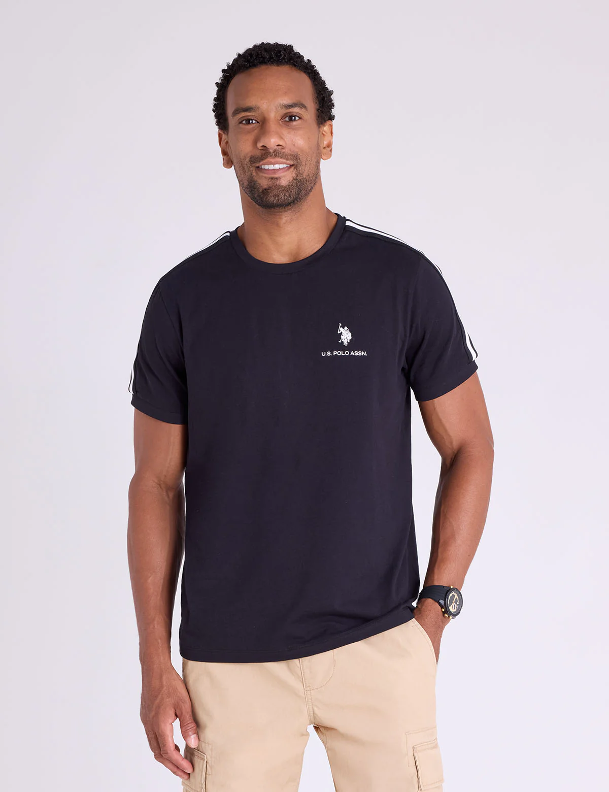 SHOULDER TRICOT TAPE JERSEY T-SHIRT - Image 6