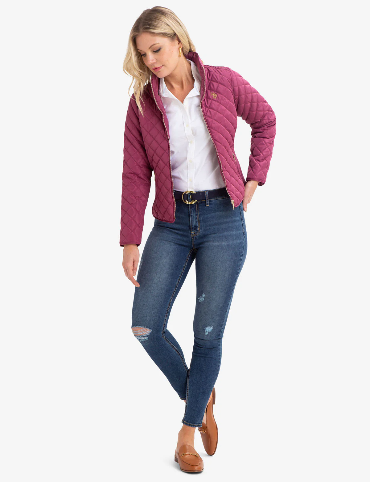 DIAMOND QUILTED SIDE KNIT JACKET - Image 6