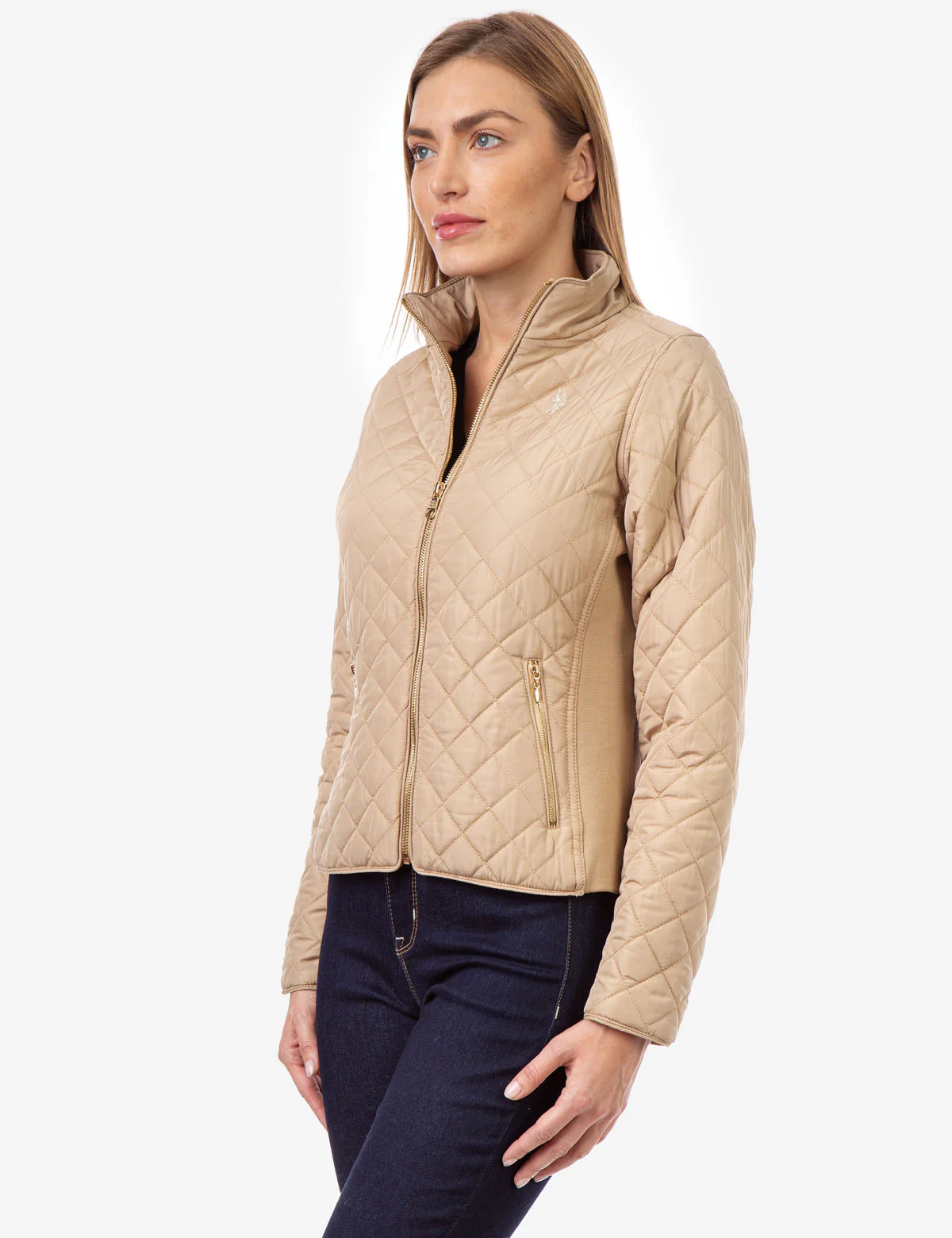 SIDE KNIT QUILTED JACKET
