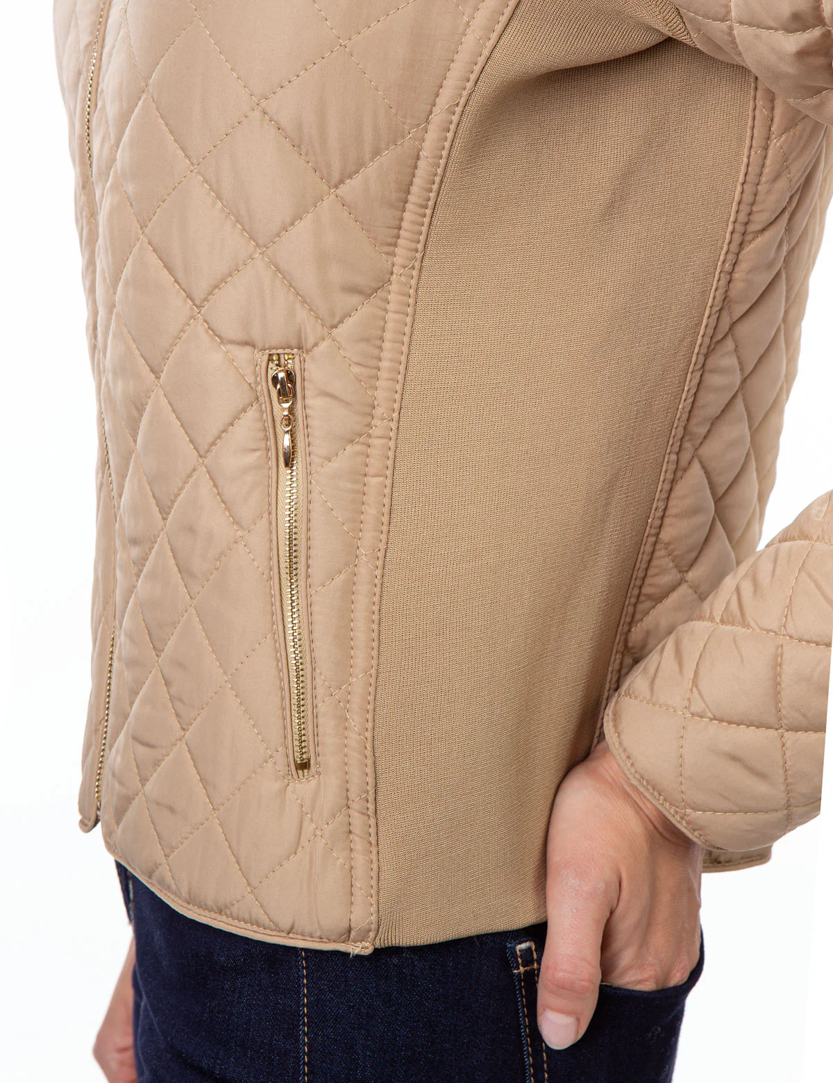 SIDE KNIT QUILTED JACKET - Image 5