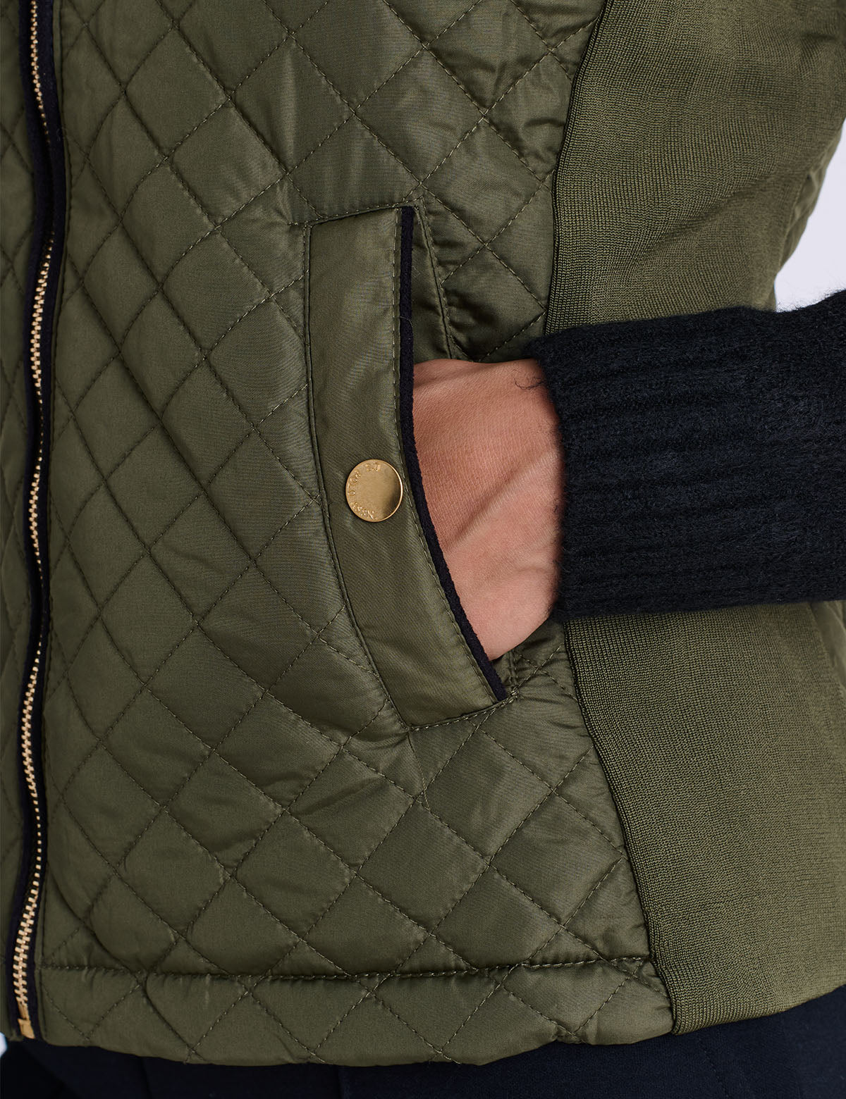 SIDE KNIT QUILTED VEST - Image 3