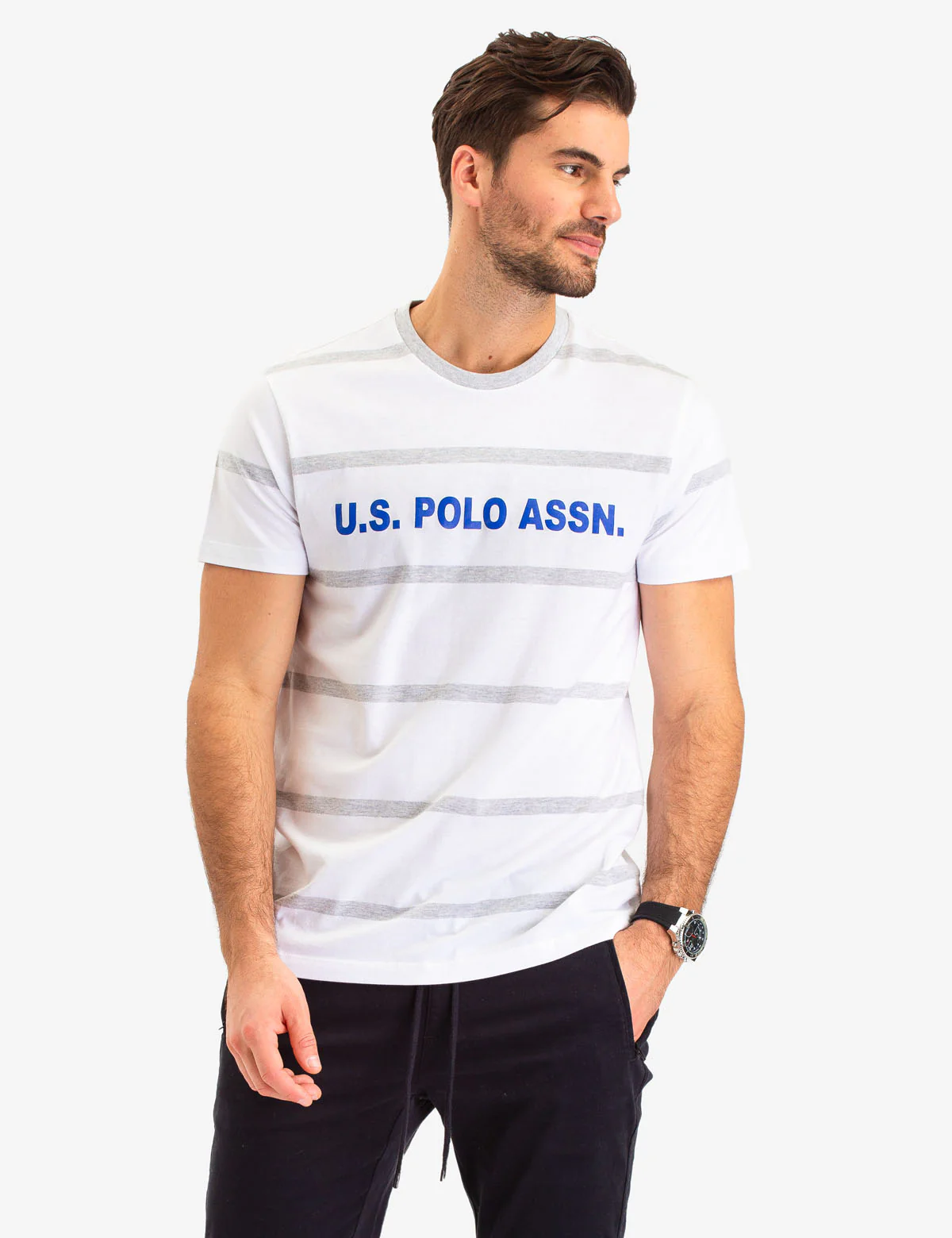 SIDE STRIPE CHEST LOGO T-SHIRT - Image 4