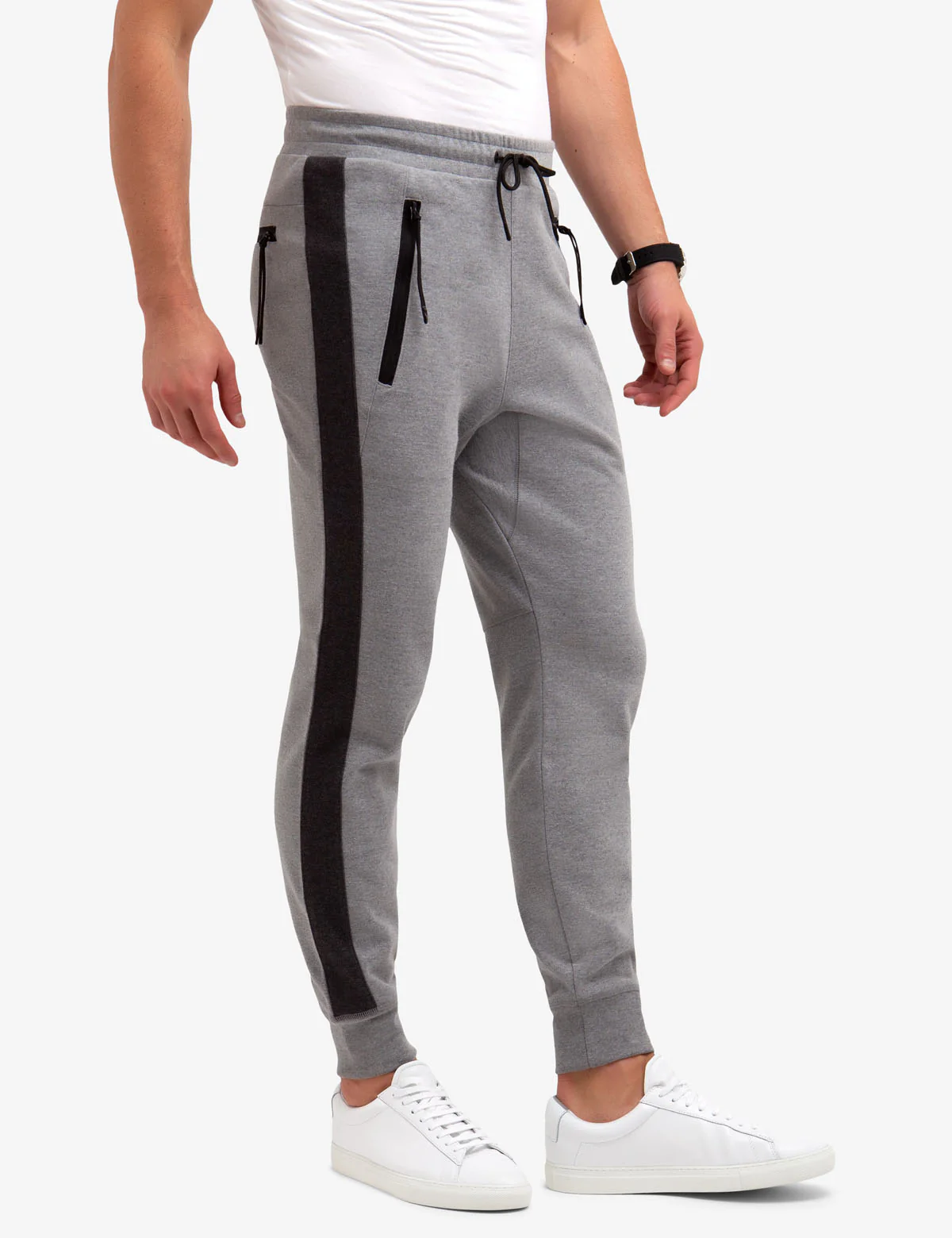 SIDE STRIPE KNIT JOGGERS - Image 4